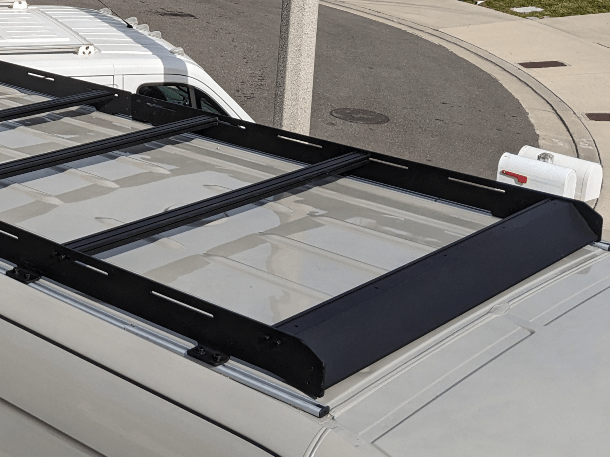 Front Fairing High Roof - Stealth High Roof Rack - Out There Vans, LLC