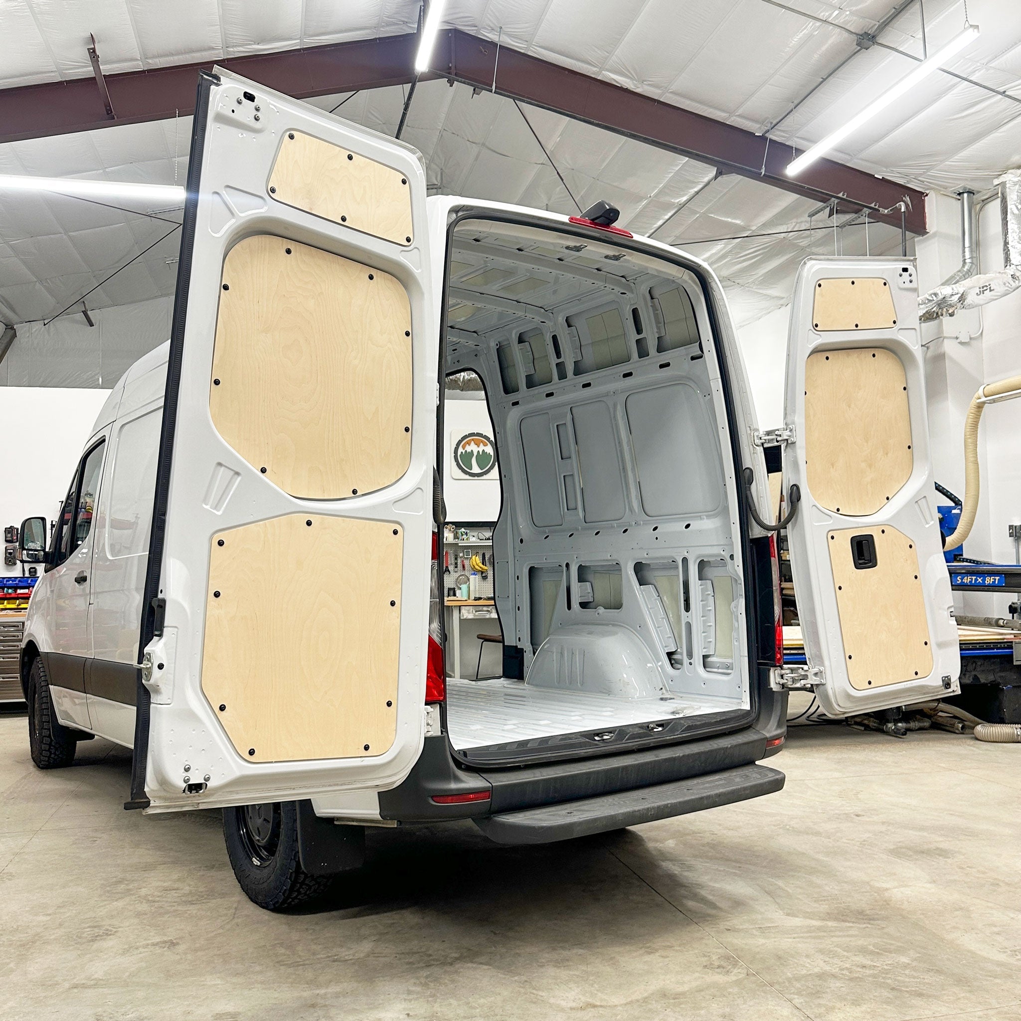 Mercedes Sprinter Lower Rear Door Panels (Pair) - Out There Vans, LLC