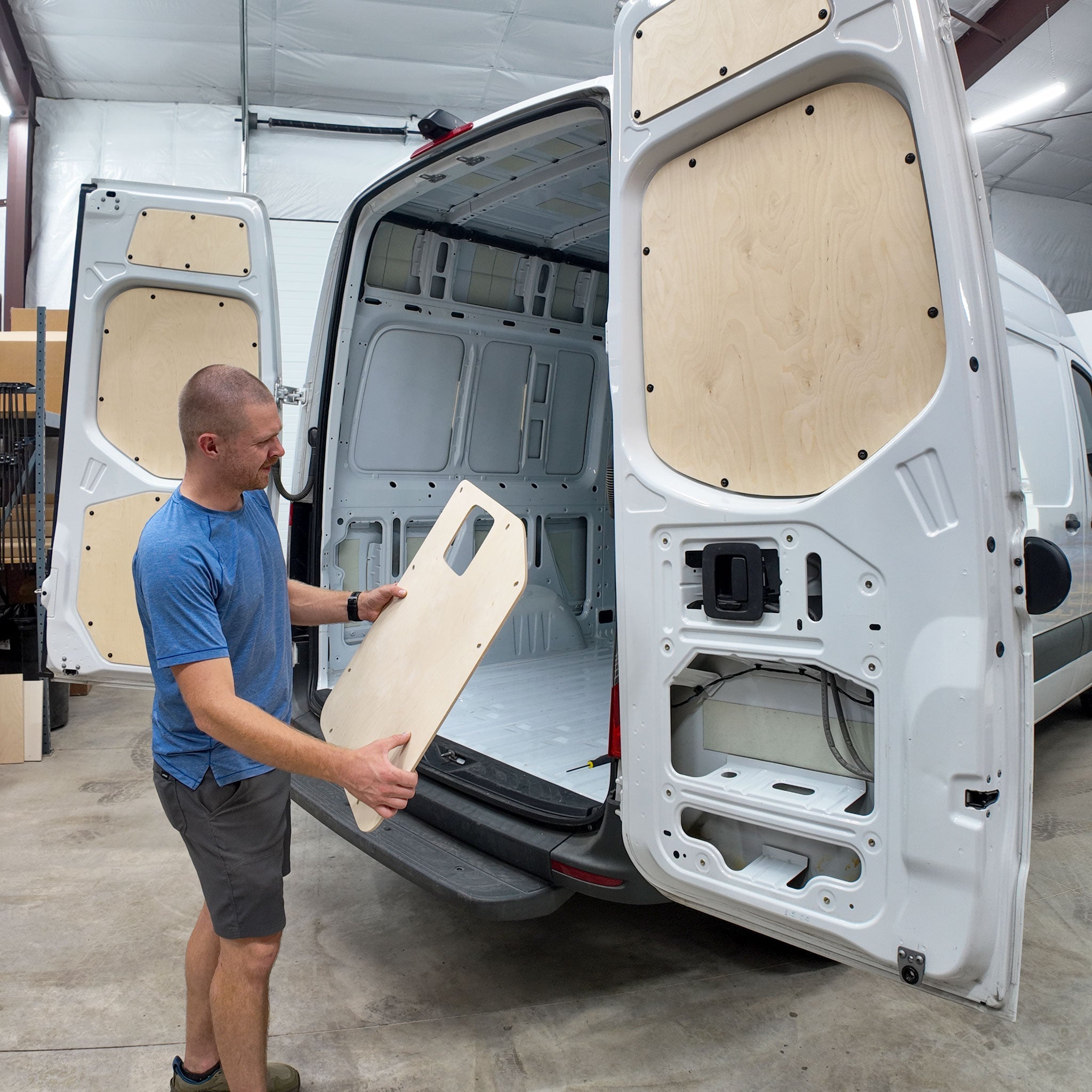 Mercedes Sprinter Lower Rear Door Panels (Pair) - Out There Vans, LLC