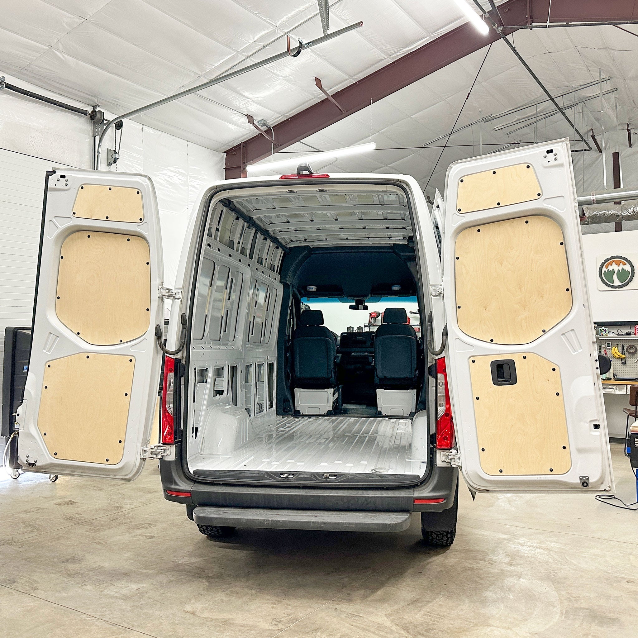 Mercedes Sprinter Middle Rear Door Panels (Pair) - Out There Vans, LLC