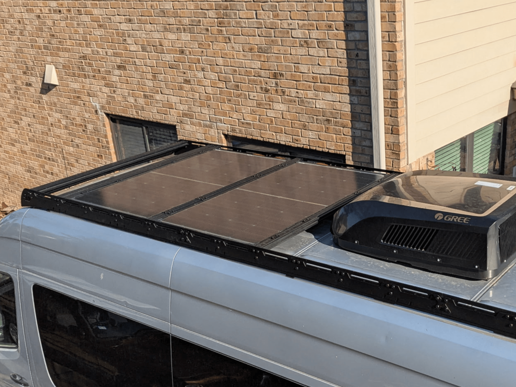 Roof Rack Solar Panel Mounting Brackets - Out There Vans, LLC