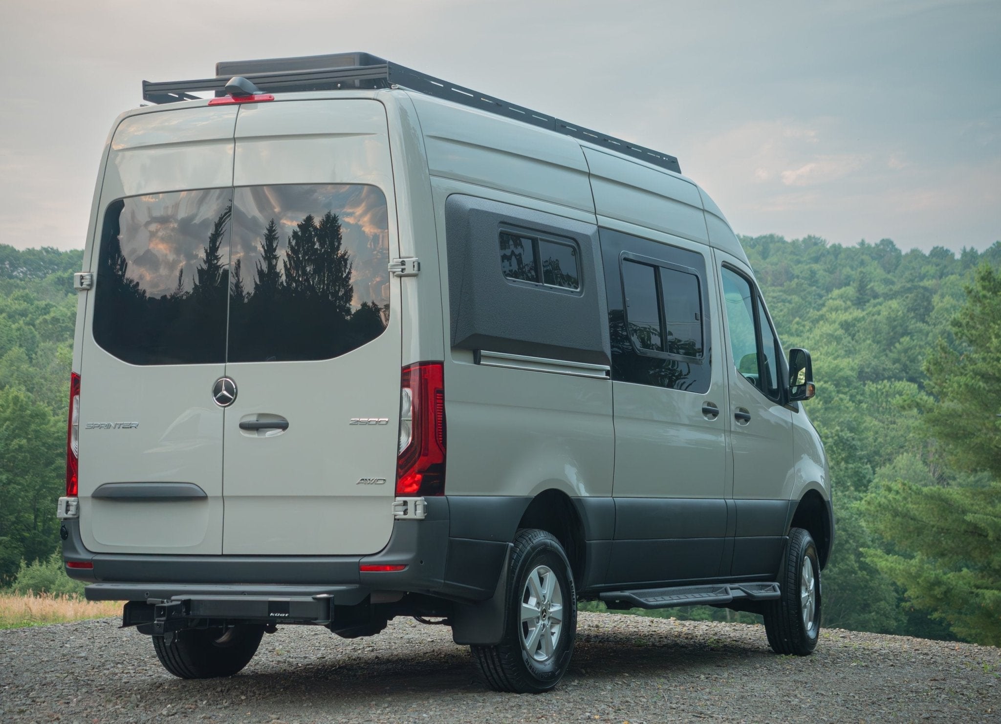 Sprinter 144" High Roof Stealth Roof Rack - Out There Vans, LLC