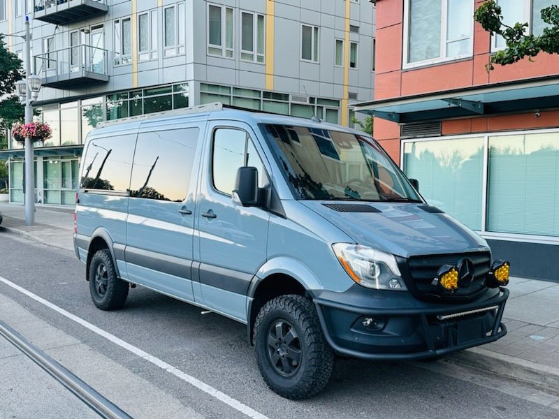 Sprinter 144" Low Roof Stealth Roof Rack - Out There Vans, LLC