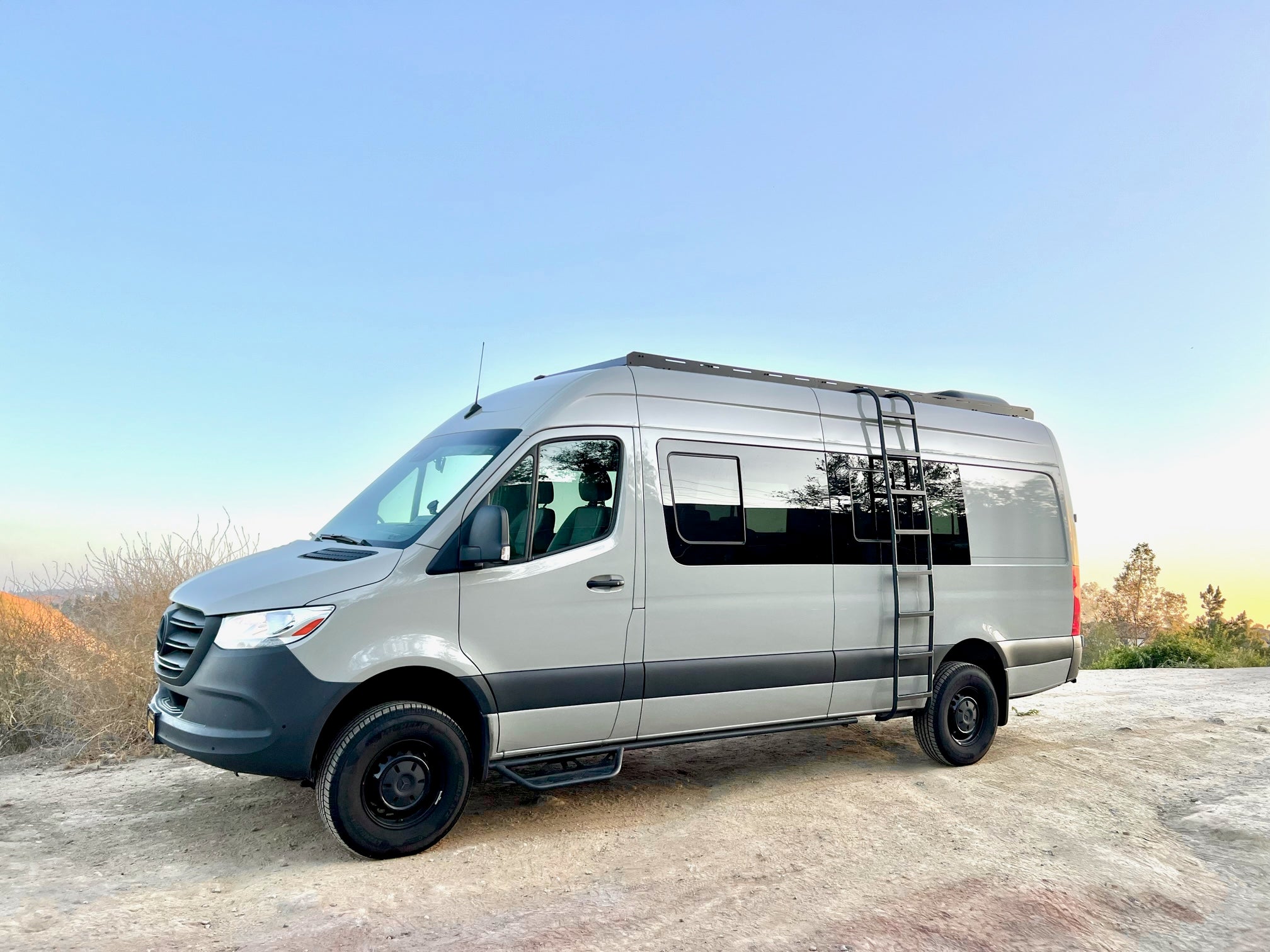 Sprinter 170" High Roof Stealth Roof Rack - Out There Vans, LLC