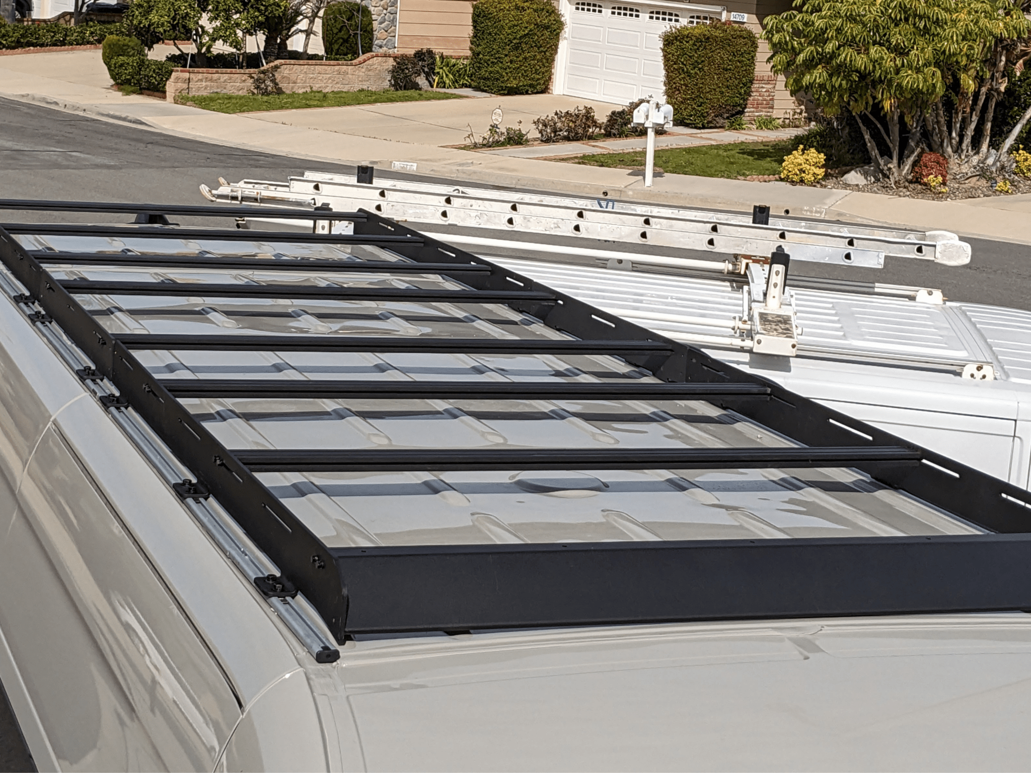 Sprinter 170" High Roof Stealth Roof Rack - Out There Vans, LLC