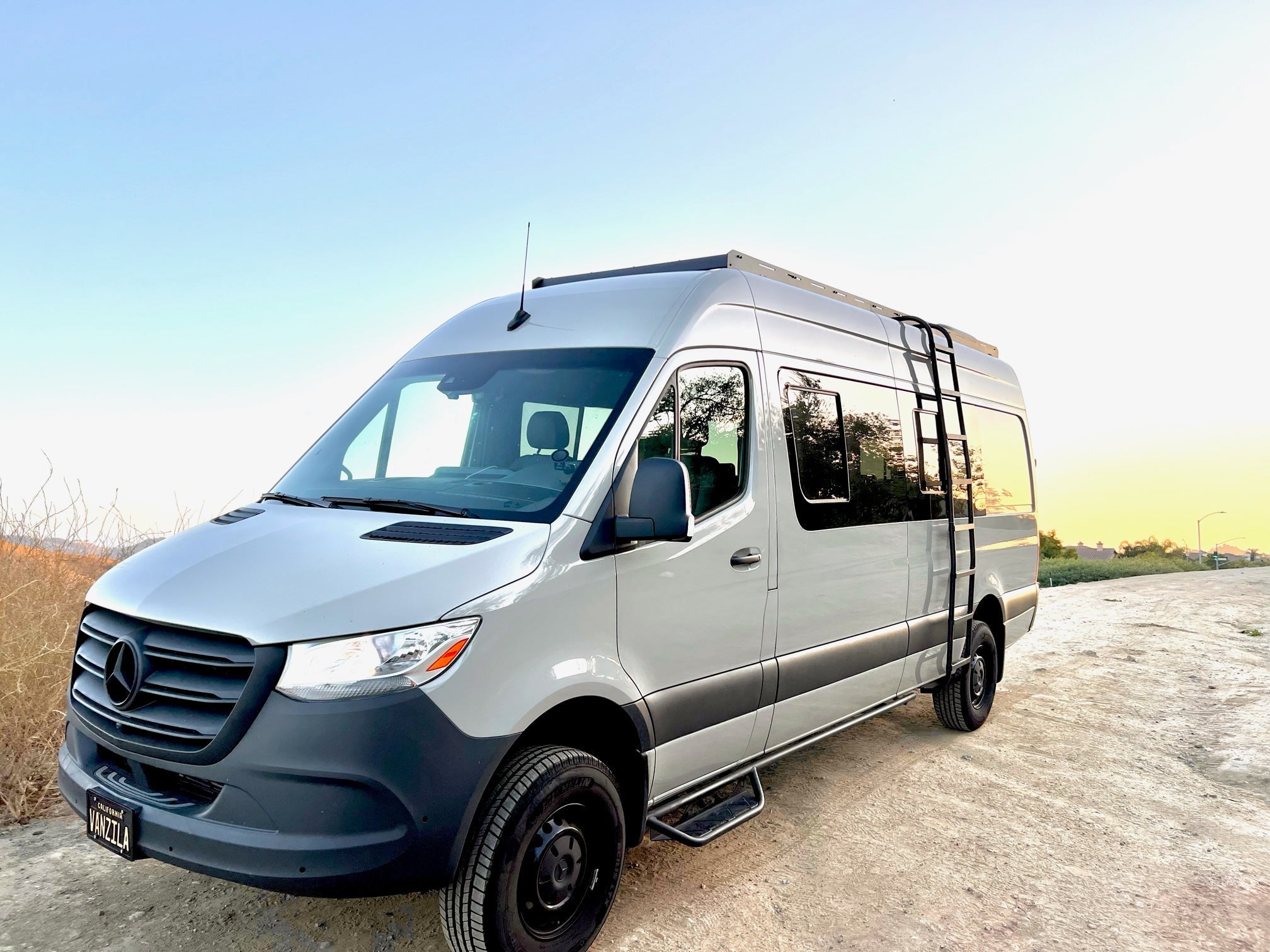 Sprinter 170" High Roof Stealth Roof Rack - Out There Vans, LLC