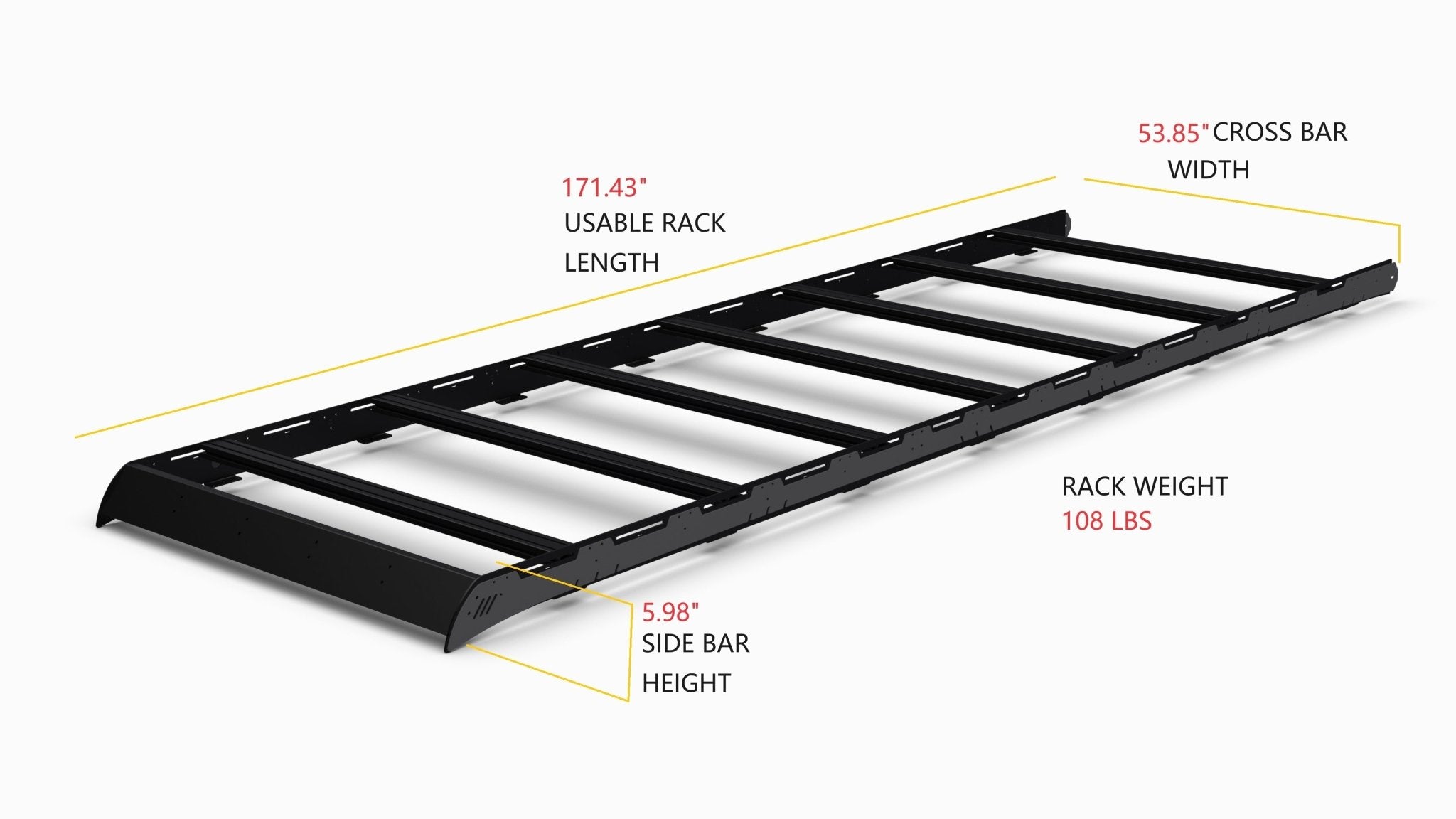 Sprinter 170" High Roof Strata Roof Rack - Out There Vans, LLC