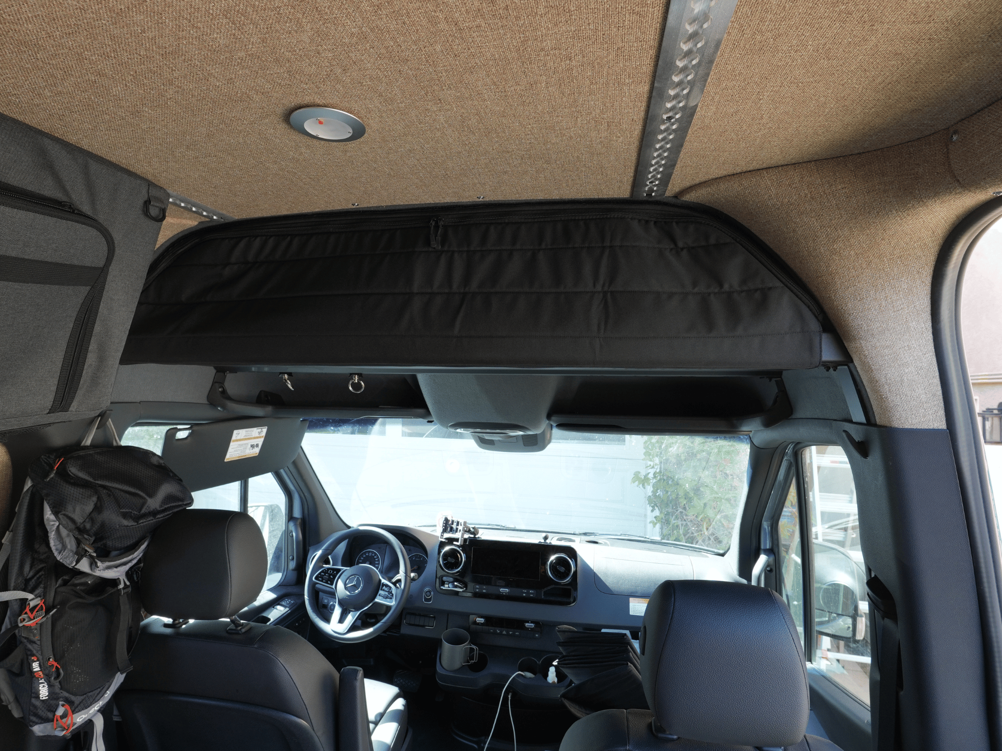 Sprinter Headliner Shelf Cover - Out There Vans, LLC