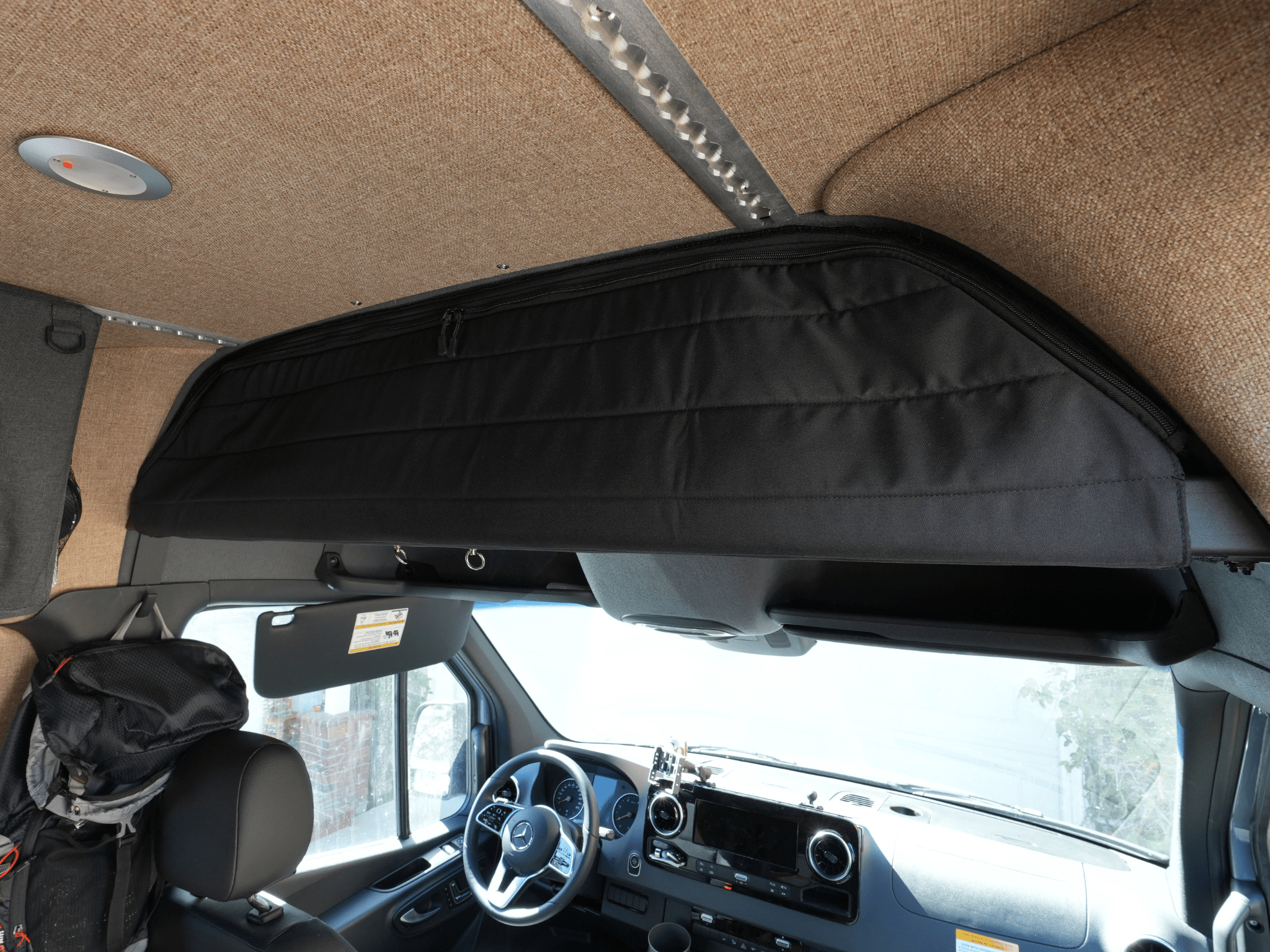 Sprinter Headliner Shelf Cover - Out There Vans, LLC