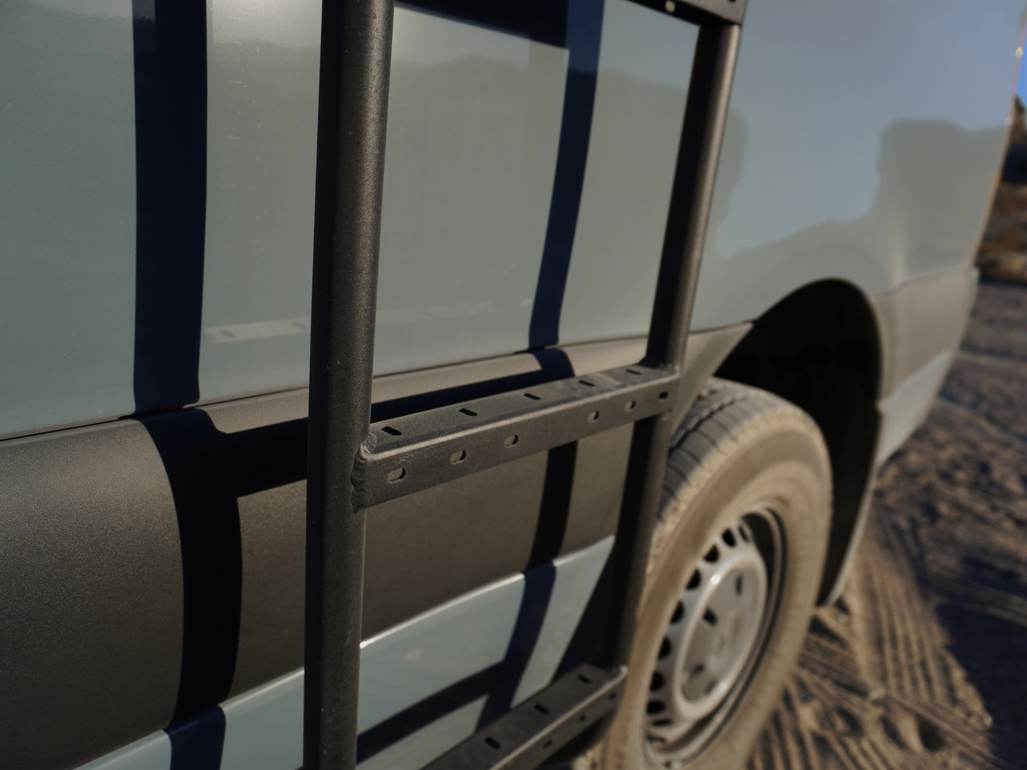 Sprinter High Roof Strata Side Ladder - Out There Vans, LLC