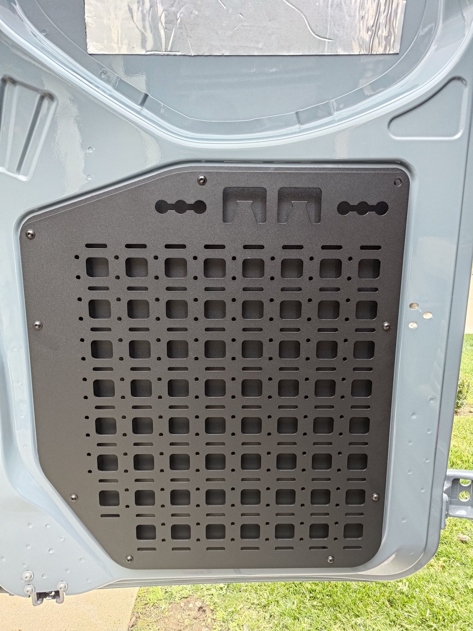 Sprinter Rear Door Molle Panel - Out There Vans, LLC