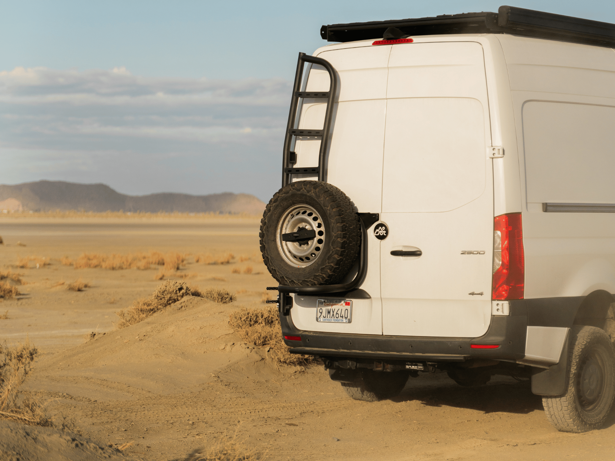 Sprinter Rear Tire Carrier Ladder - Out There Vans, LLC