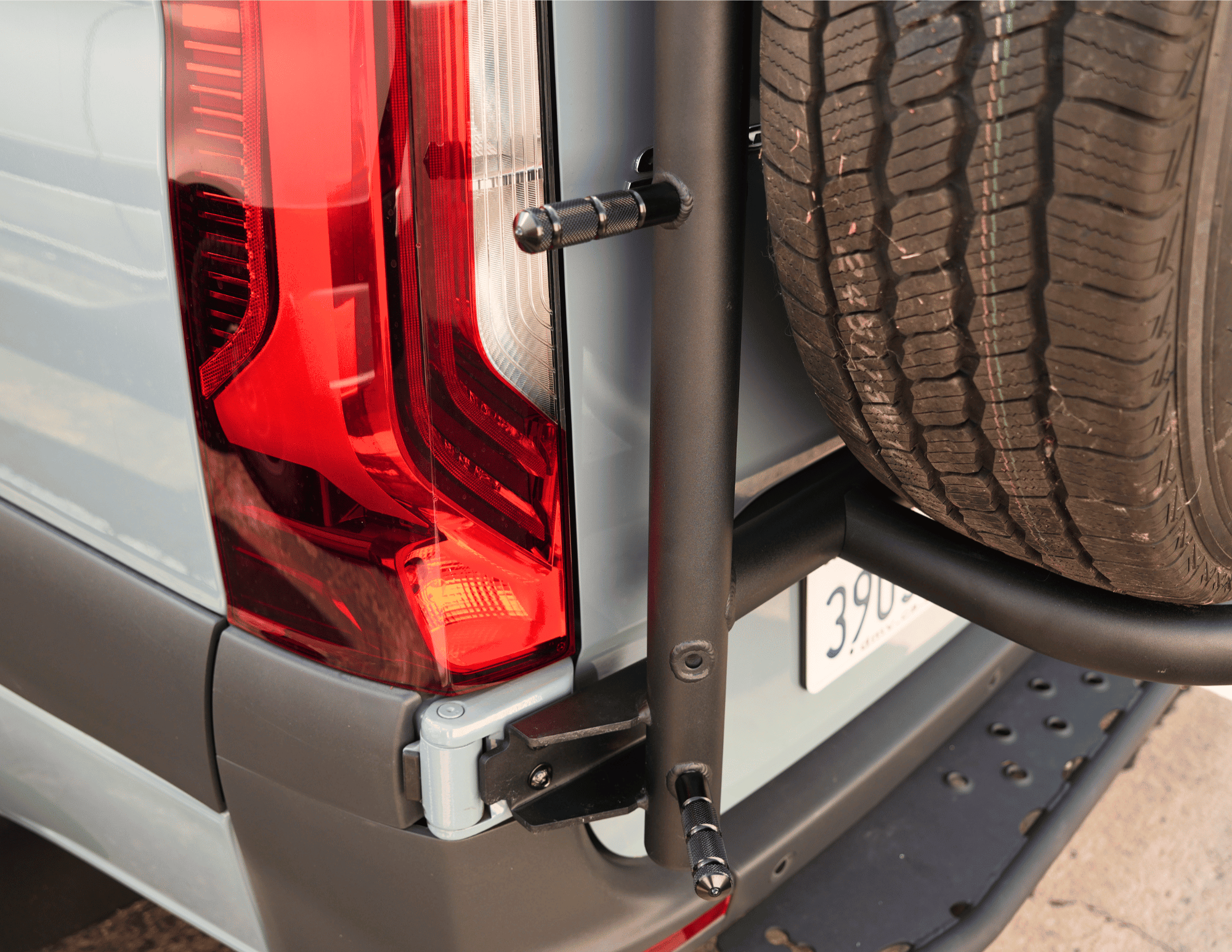 Sprinter Rear Tire Carrier Ladder - Out There Vans, LLC