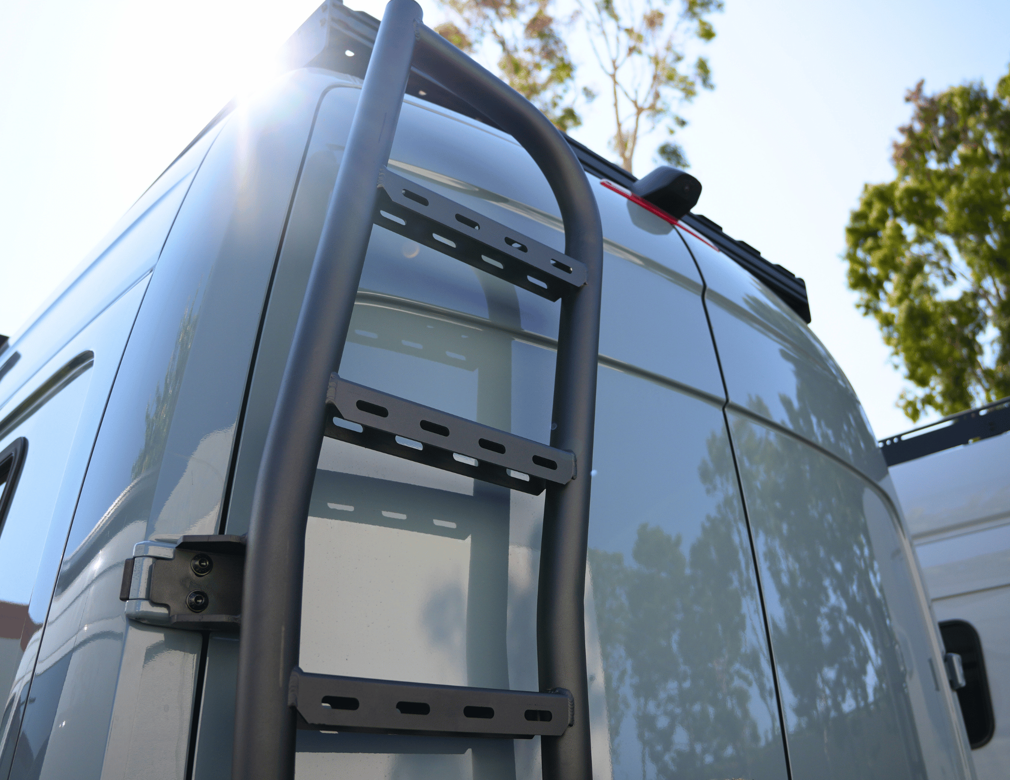 Sprinter Rear Tire Carrier Ladder - Out There Vans, LLC