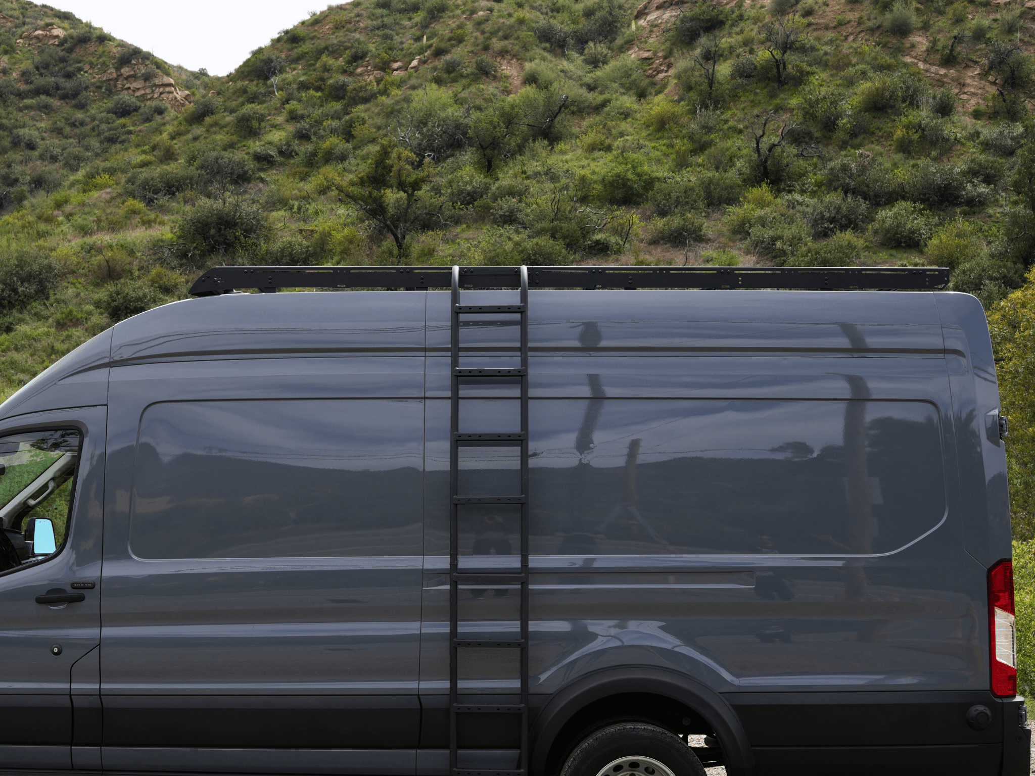 Transit High Roof Side Ladder - Out There Vans, LLC