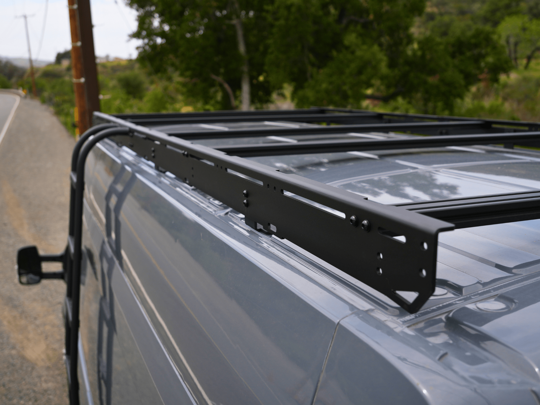 Transit Van 148" High Roof Ext Strata Roof Rack - Out There Vans, LLC