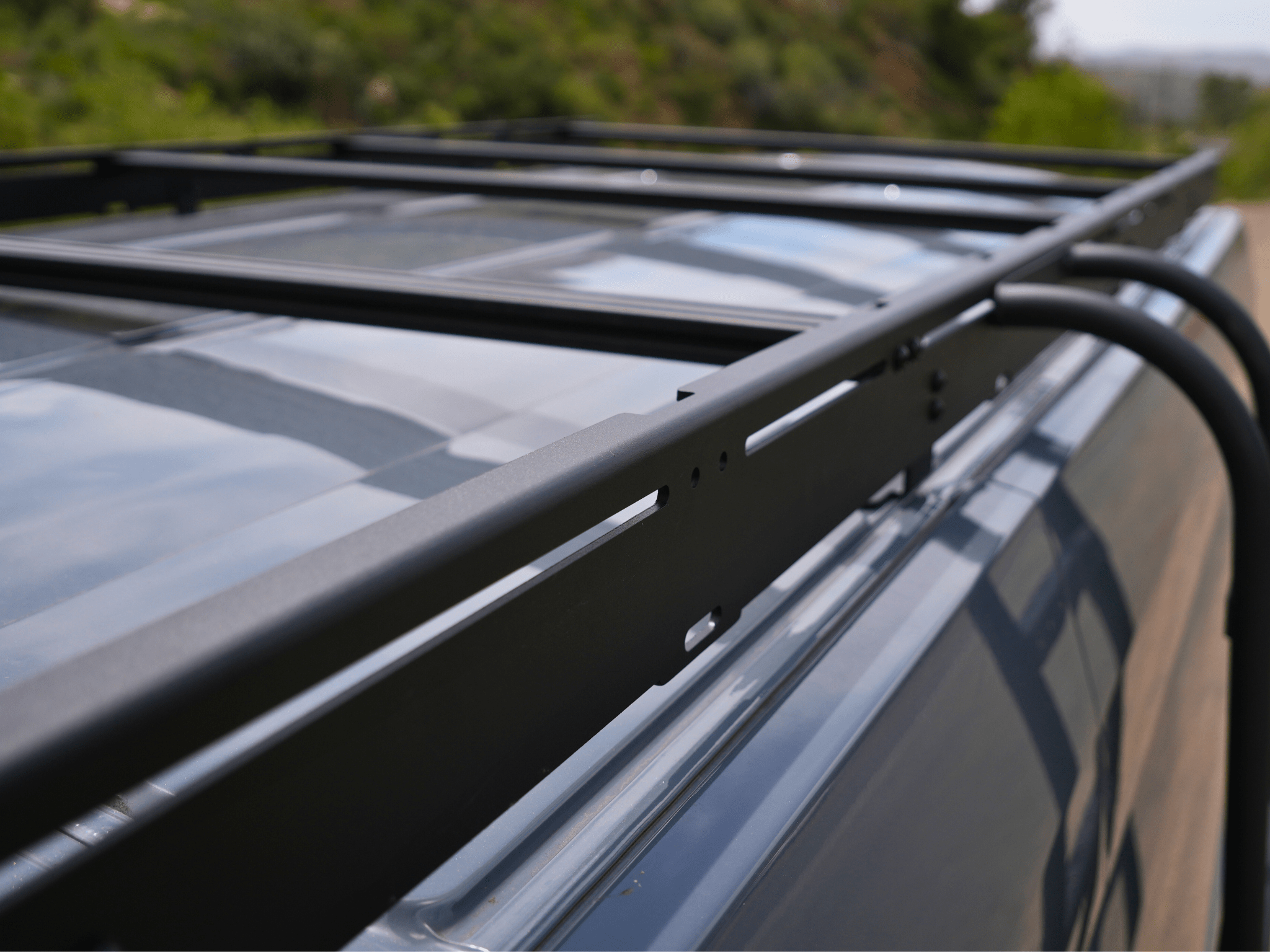 Transit Van 148" High Roof Strata Roof Rack - Out There Vans, LLC