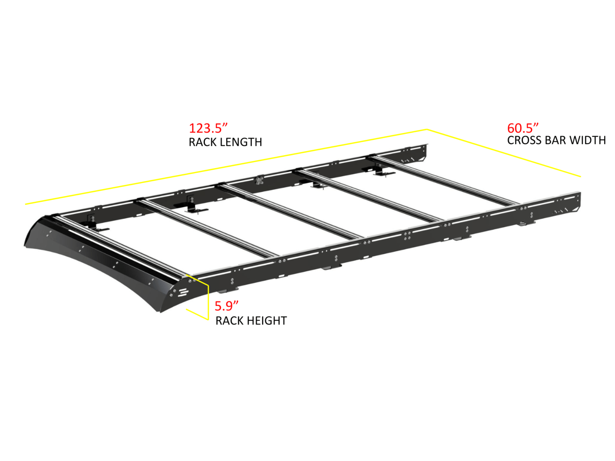 Transit Van 148" High Roof Strata Roof Rack - Out There Vans, LLC