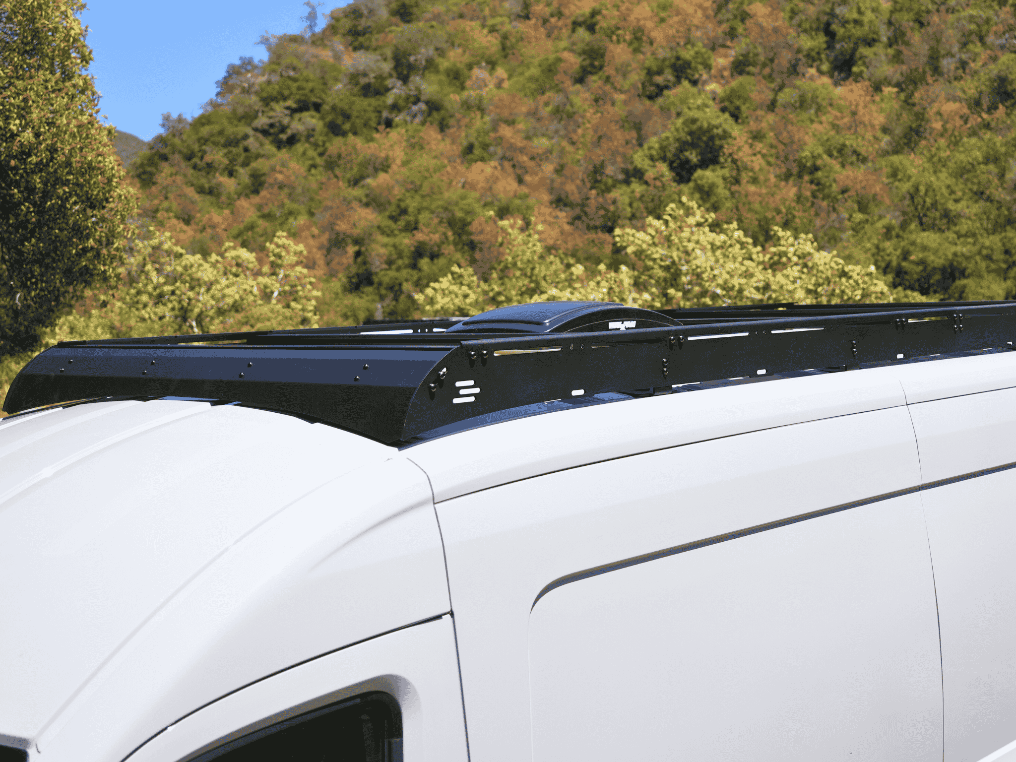 Transit Van 148" Mid Roof Strata Roof Rack - Out There Vans, LLC