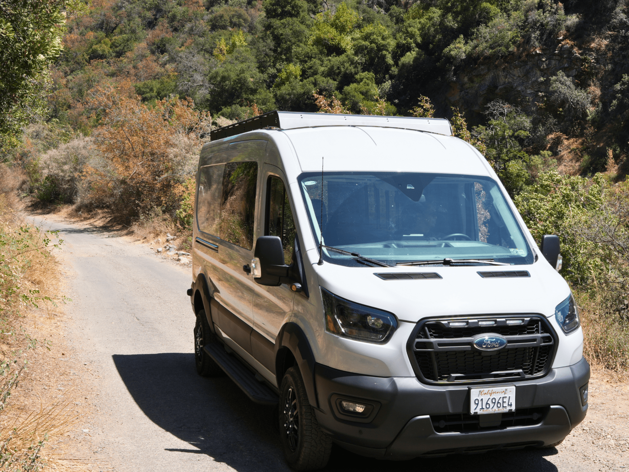 Transit Van 148" Mid Roof Strata Roof Rack - Out There Vans, LLC