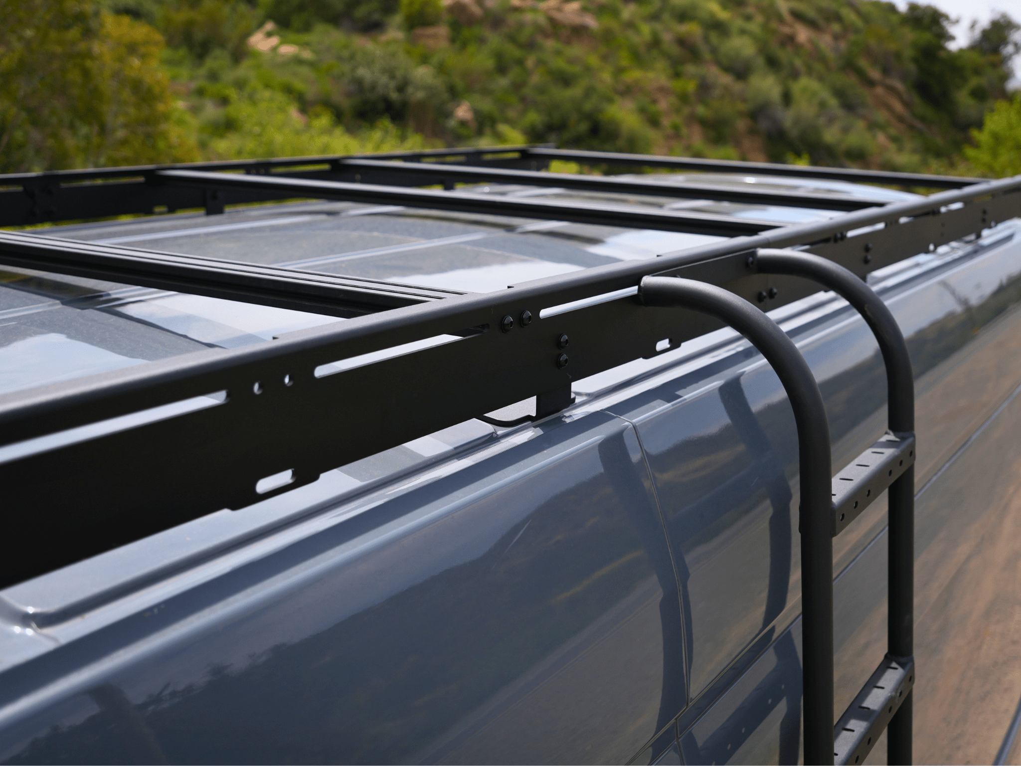 Transit Van 148" Mid Roof Strata Roof Rack - Out There Vans, LLC