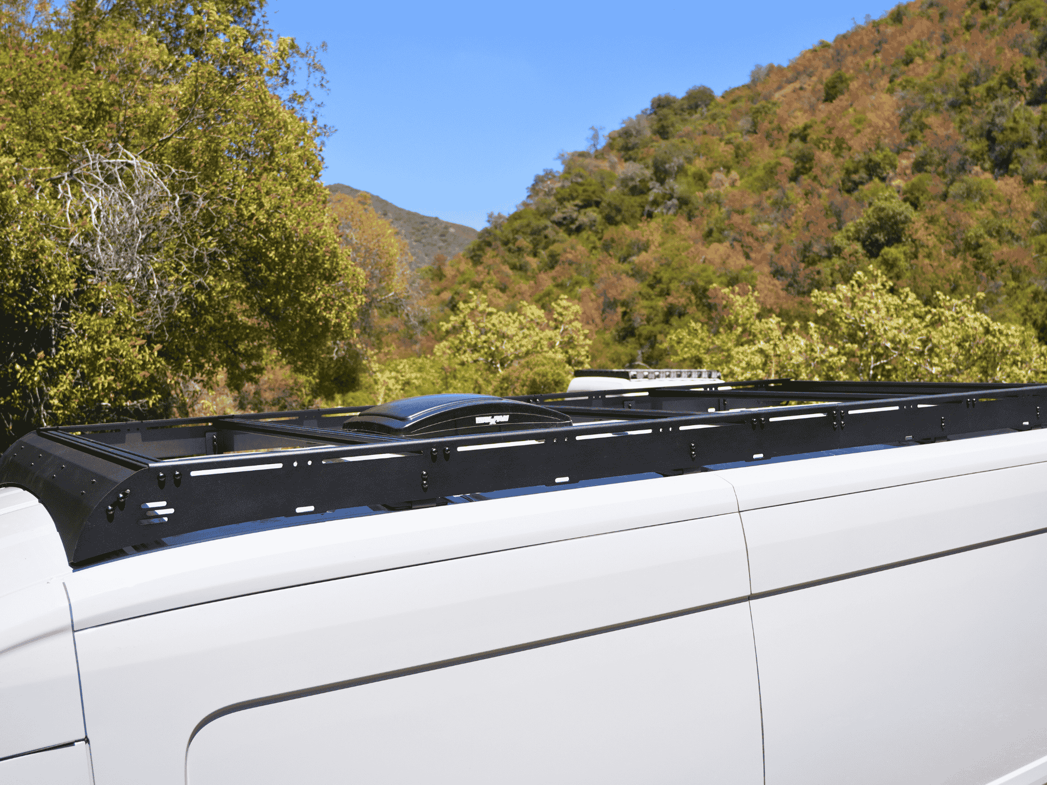 Transit Van 148" Mid Roof Strata Roof Rack - Out There Vans, LLC