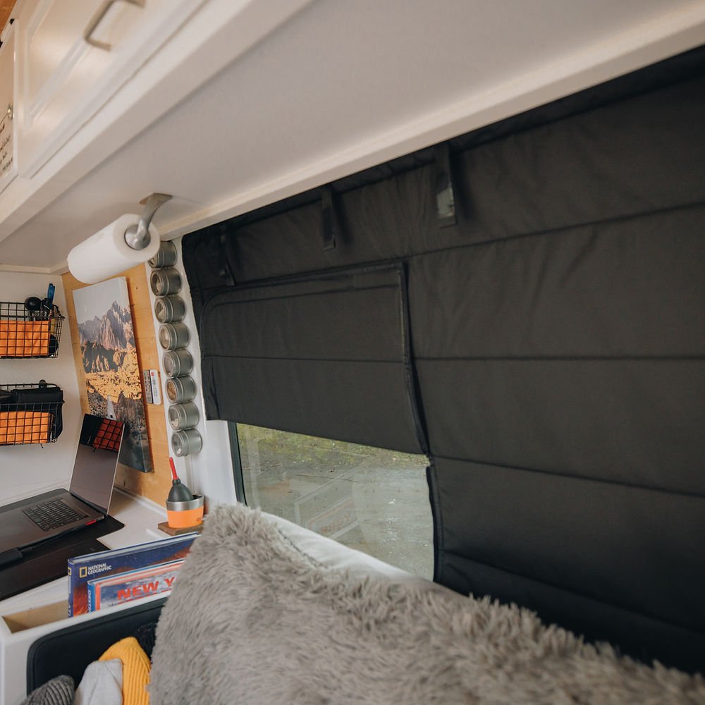 VanEssential Mercedes Sprinter Crew Window Cover - Out There Vans, LLC
