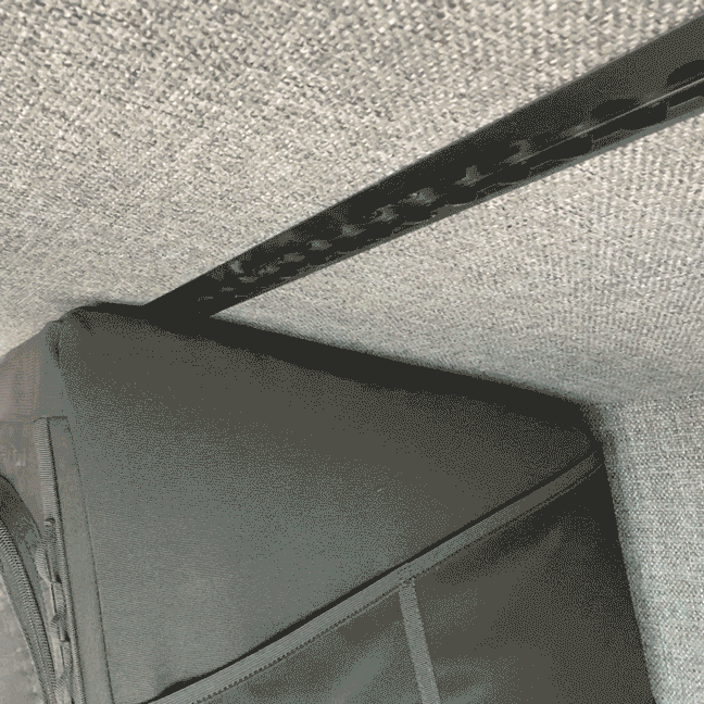 VanEssential Venture L-Track Spring Loaded Single Stud with Hook (2 Pack)