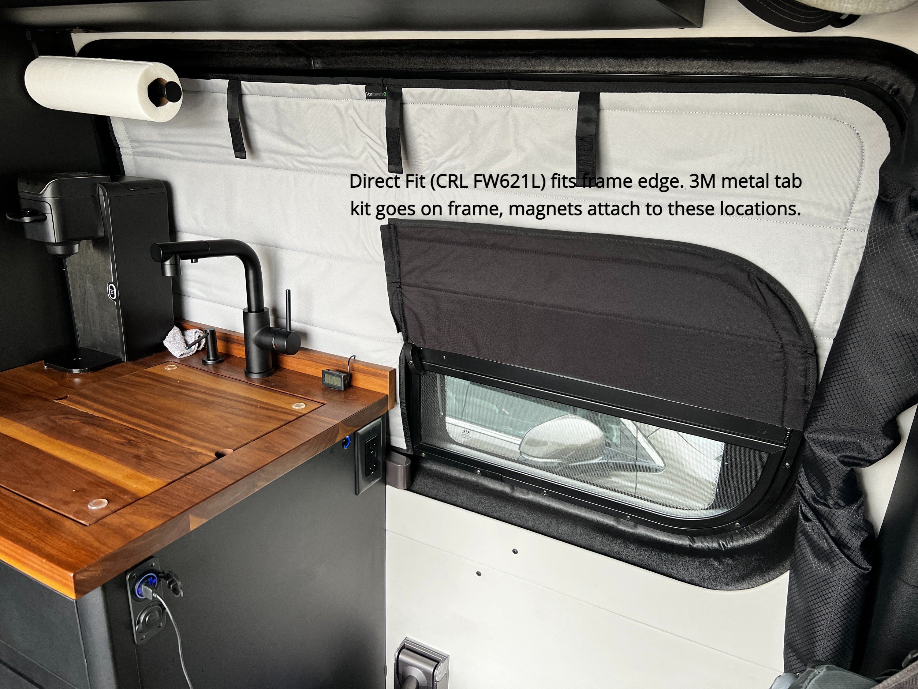 VanEssential Mercedes Sprinter Stealth Crew Window Cover