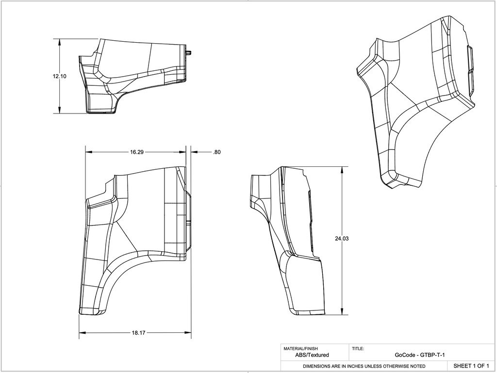 GoCode Ford Transit High Roof Front Trim Kit