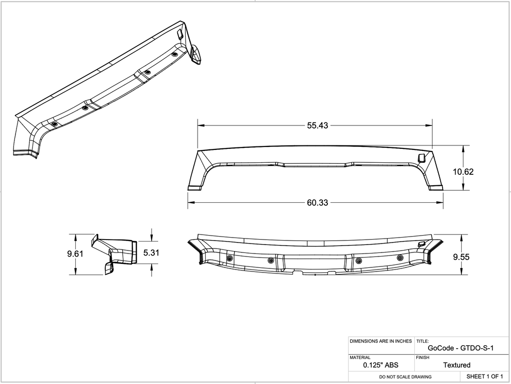 GoCode Sprinter D-Pillar Trim Kit (Rear Door Threshold)