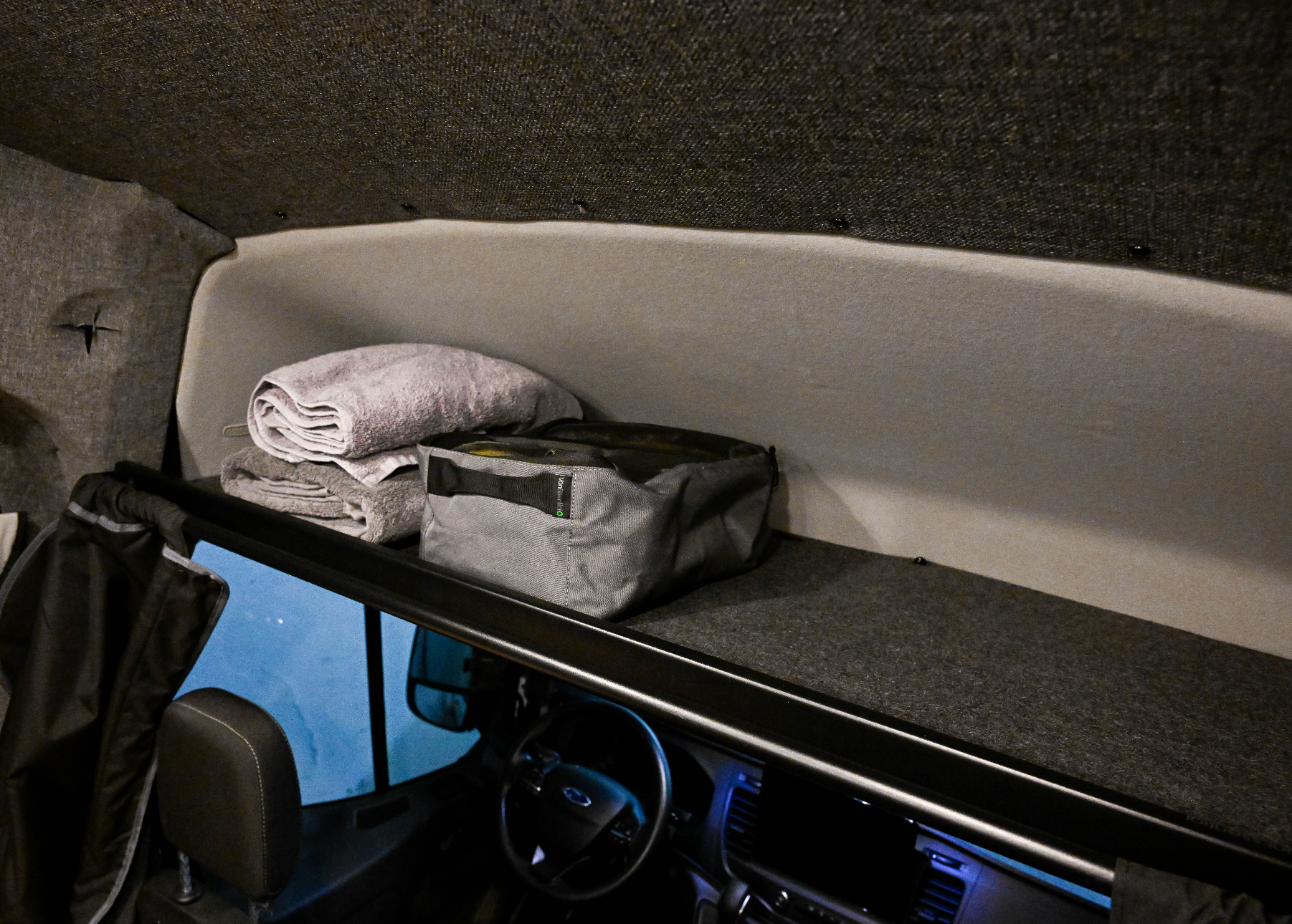 VanEssential Ford Transit Headliner Shelf