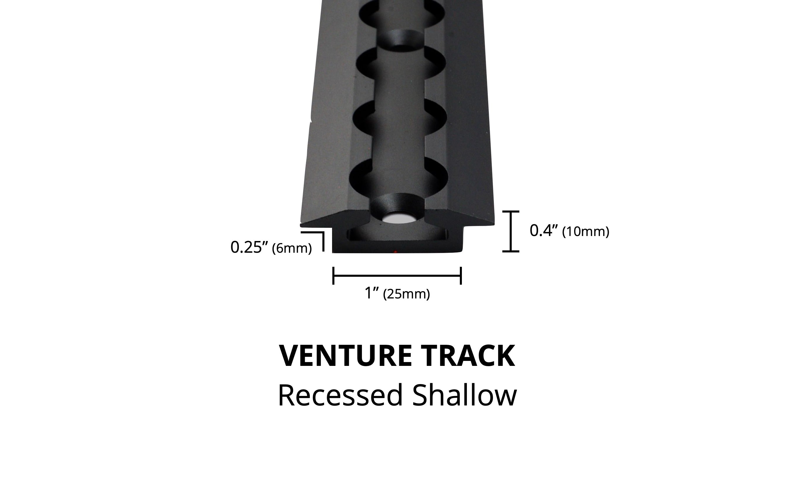 VanEssential Recessed Shallow Venture L-Track (2 Pack)