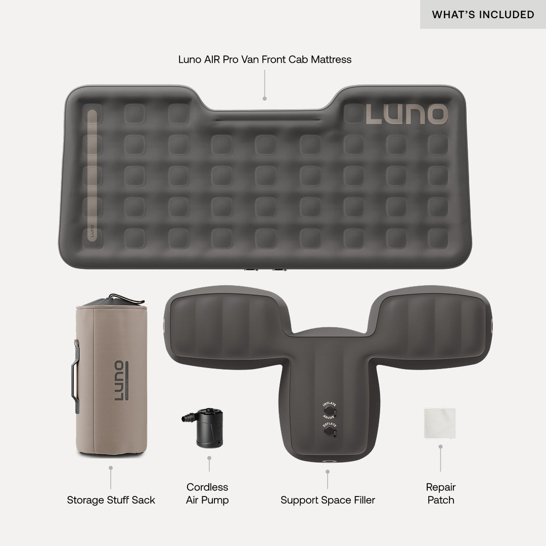 AIR Pro Van Front Cab Mattress - Out There Vans, LLC