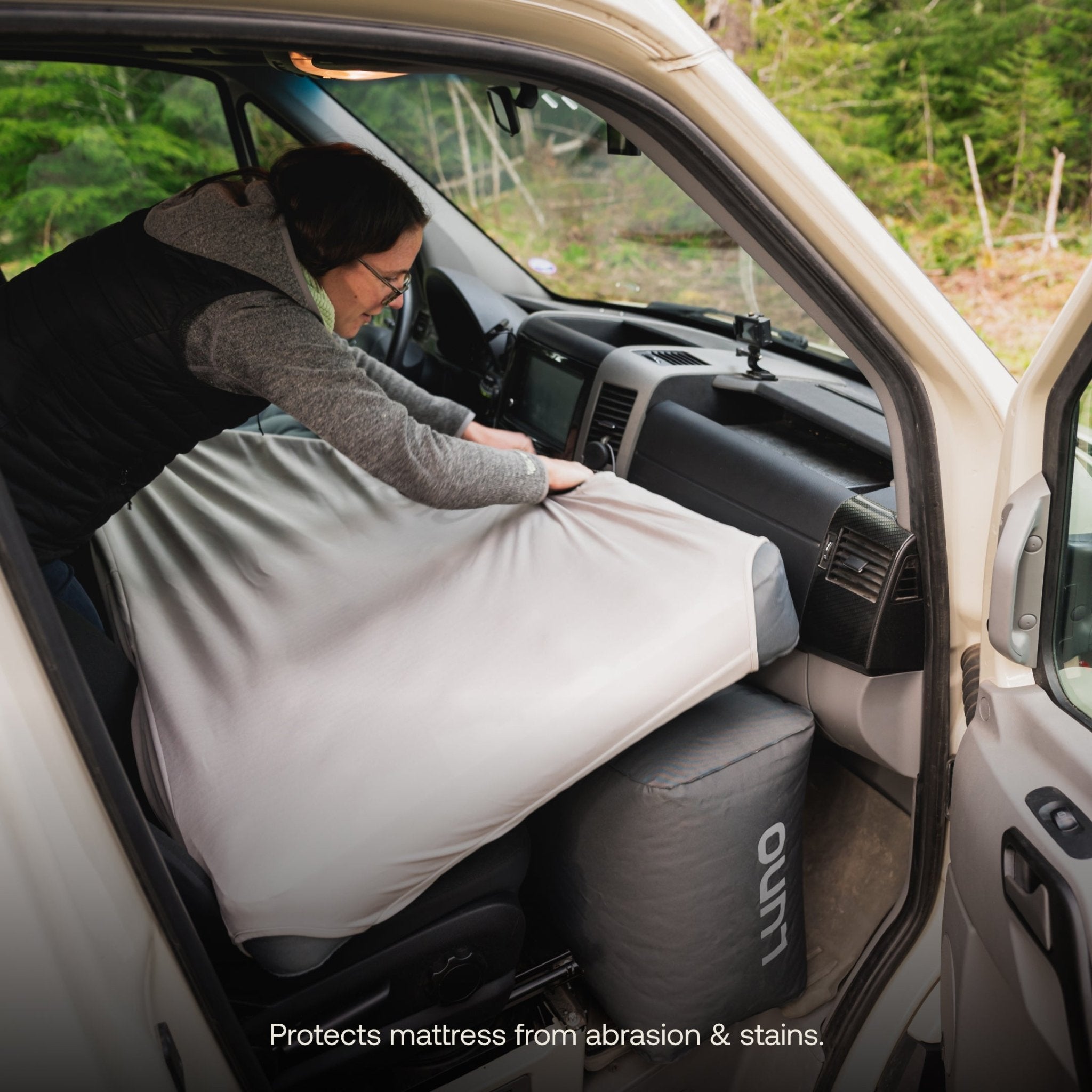 AIR Van Front Cab Mattress Fitted Sheet - Out There Vans, LLC