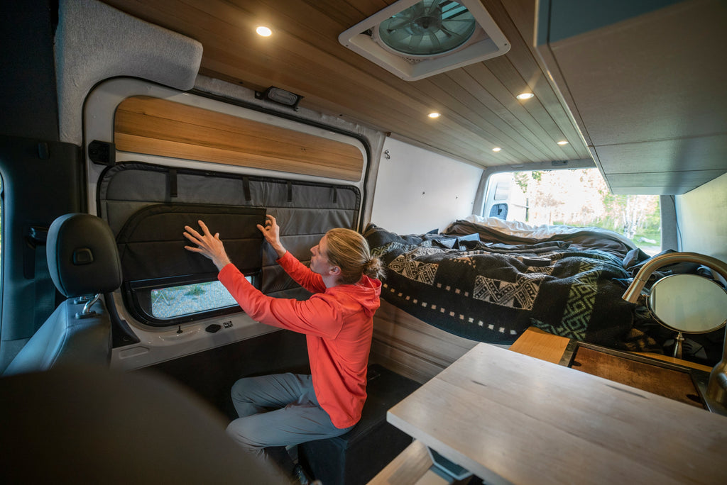 VanEssential Ford Transit Stealth Sliding Door Window Cover