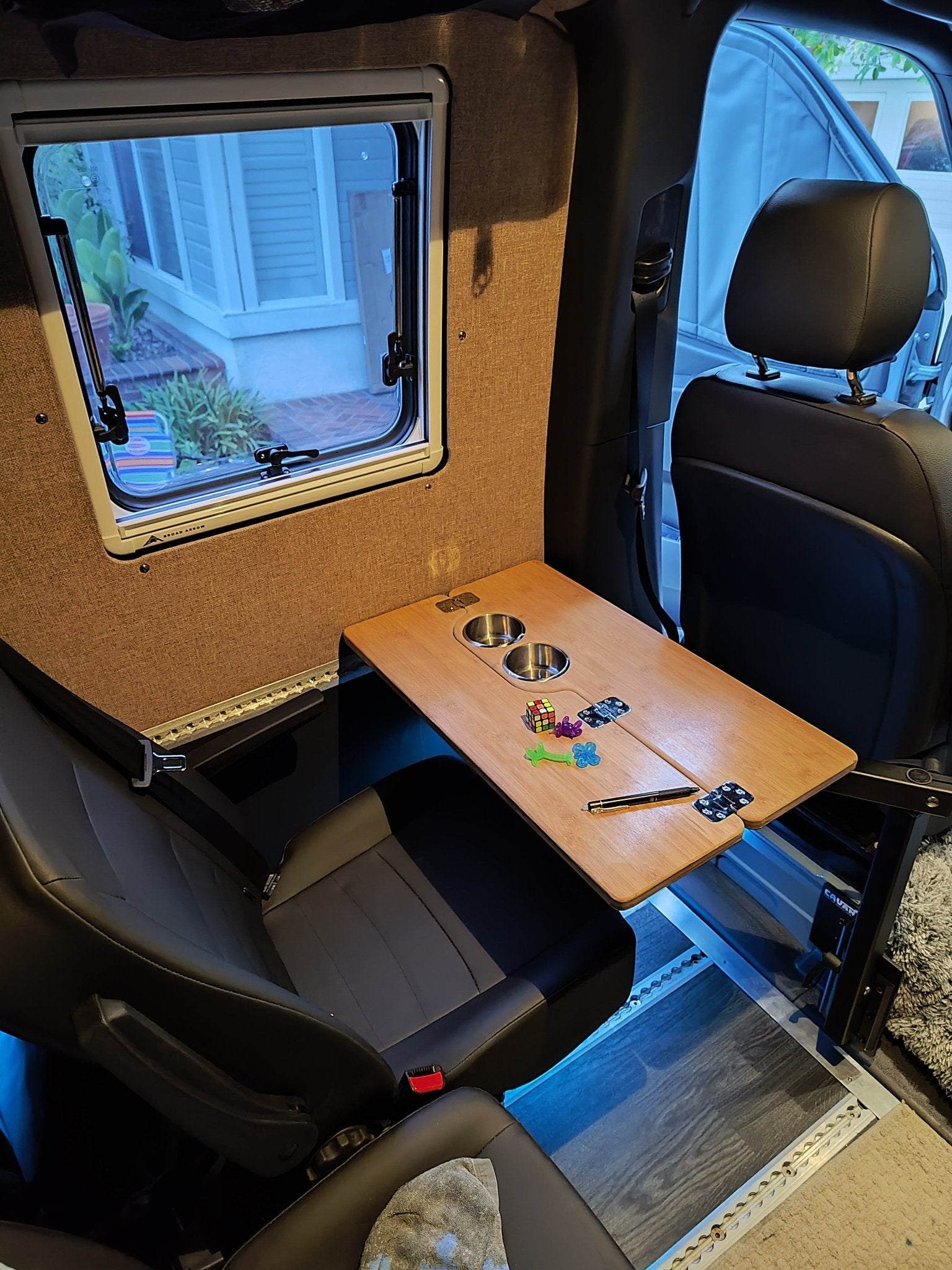 Black Swivel Table Mounting System - Out There Vans, LLC