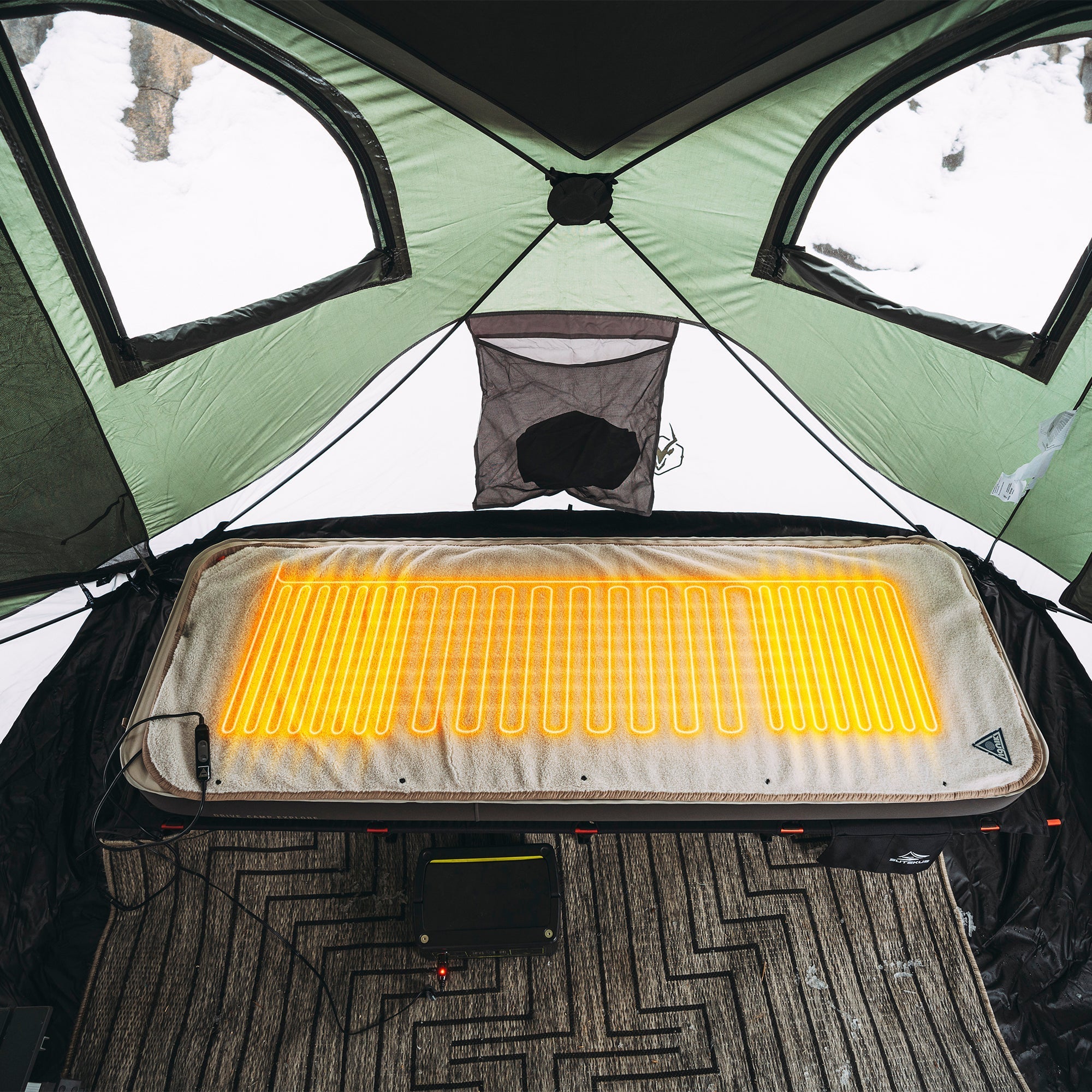 Flipside Fleece Heated Bed Cover - Out There Vans, LLC