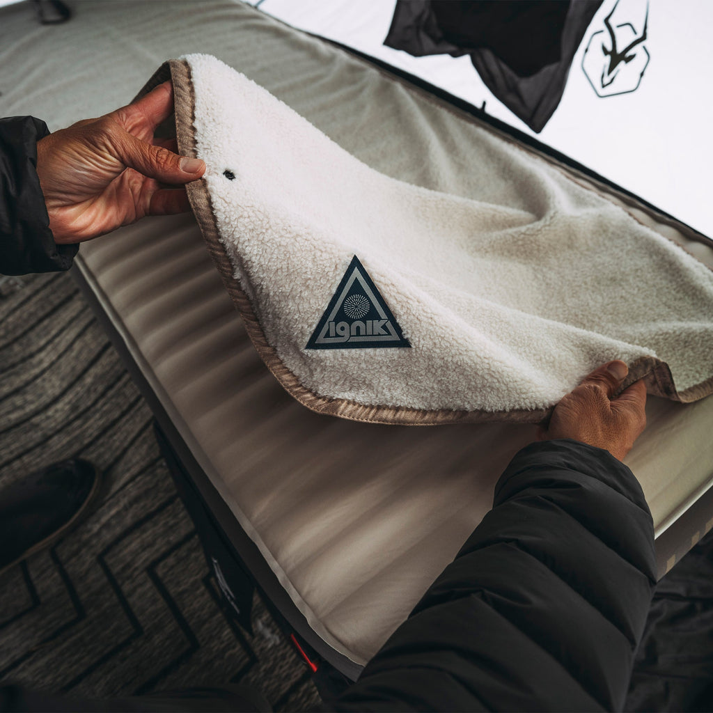 Flipside Fleece Heated Bed Cover - Out There Vans, LLC