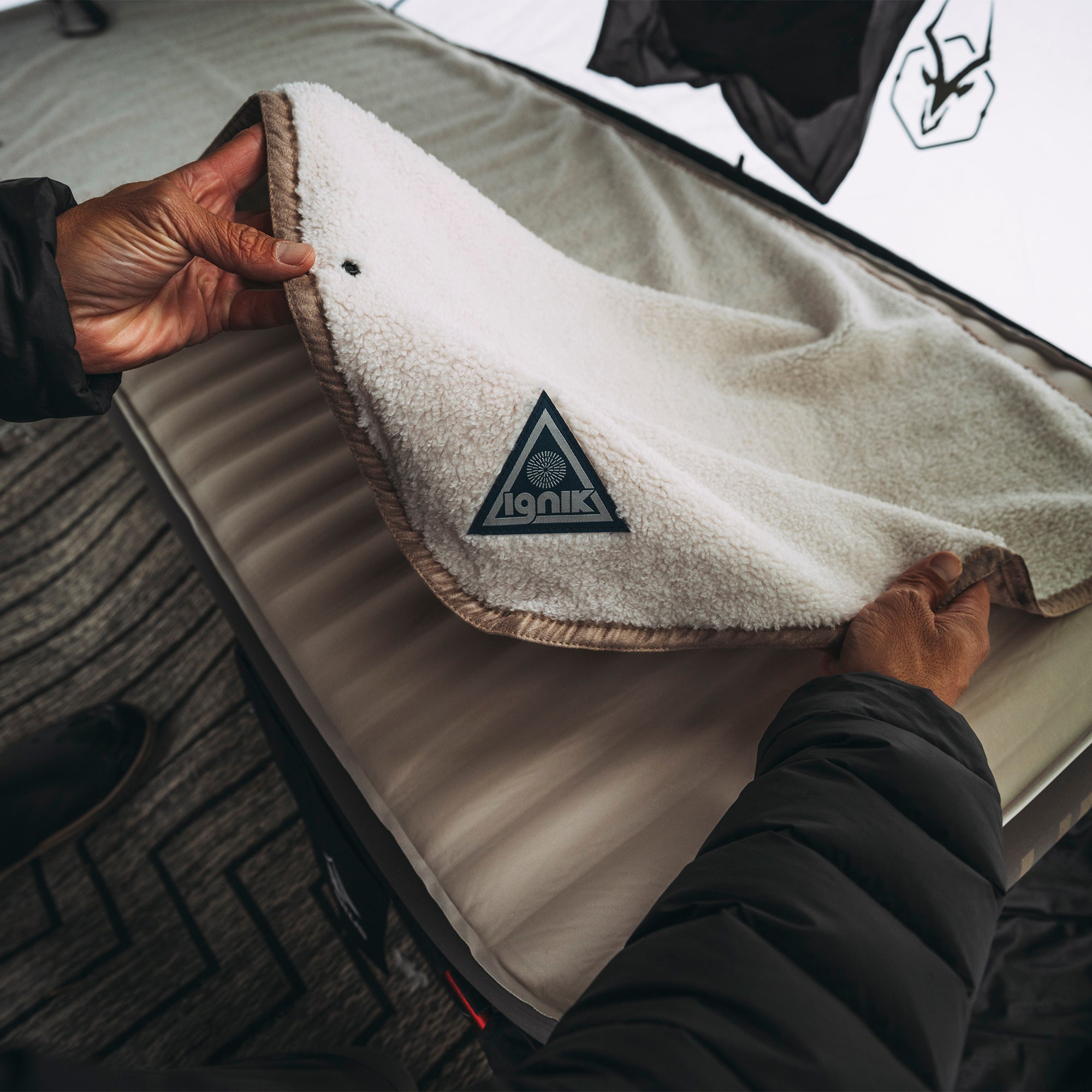 Flipside Fleece Heated Bed Cover - Out There Vans, LLC