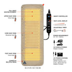 Flipside Fleece Heated Bed Cover - Out There Vans, LLC