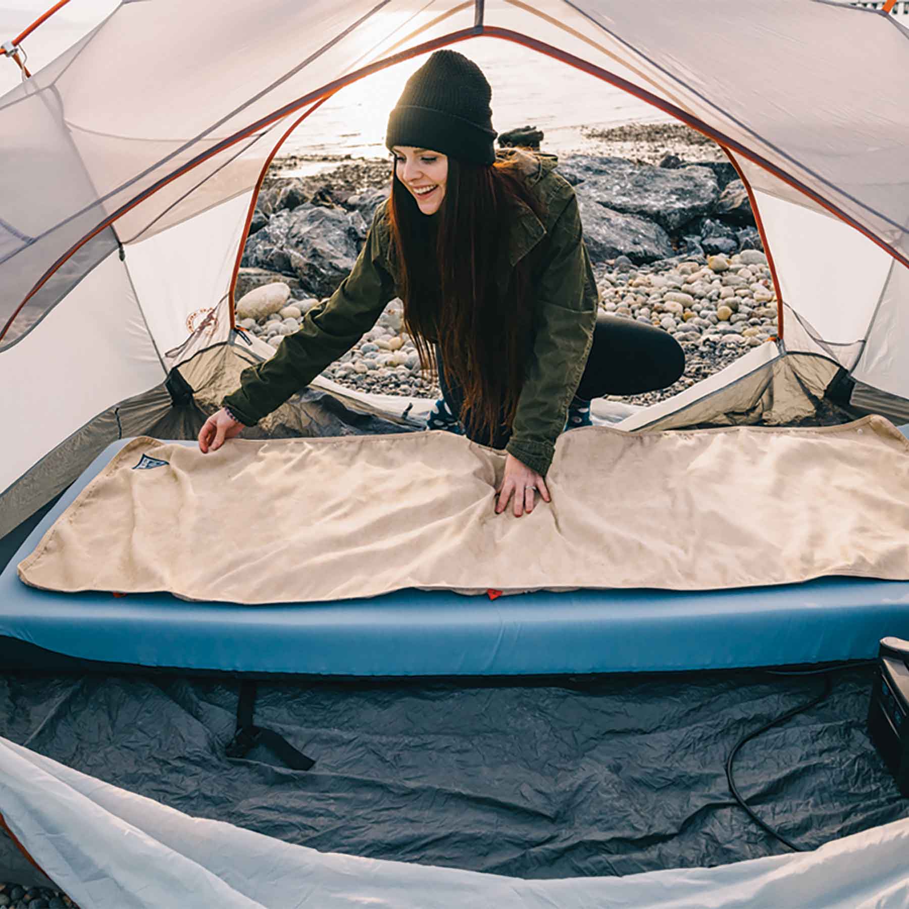 Flipside Heated Bed Cover - Out There Vans, LLC