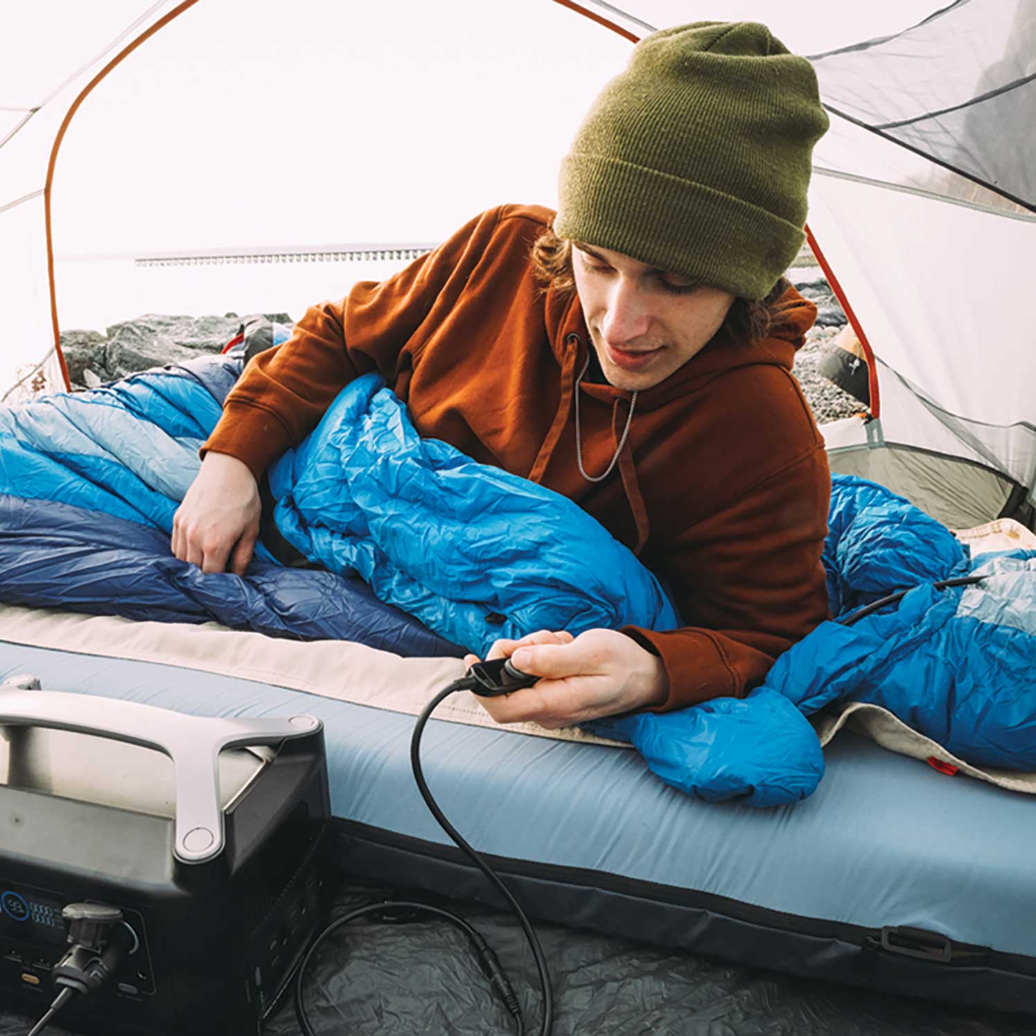 Flipside Heated Bed Cover - Out There Vans, LLC