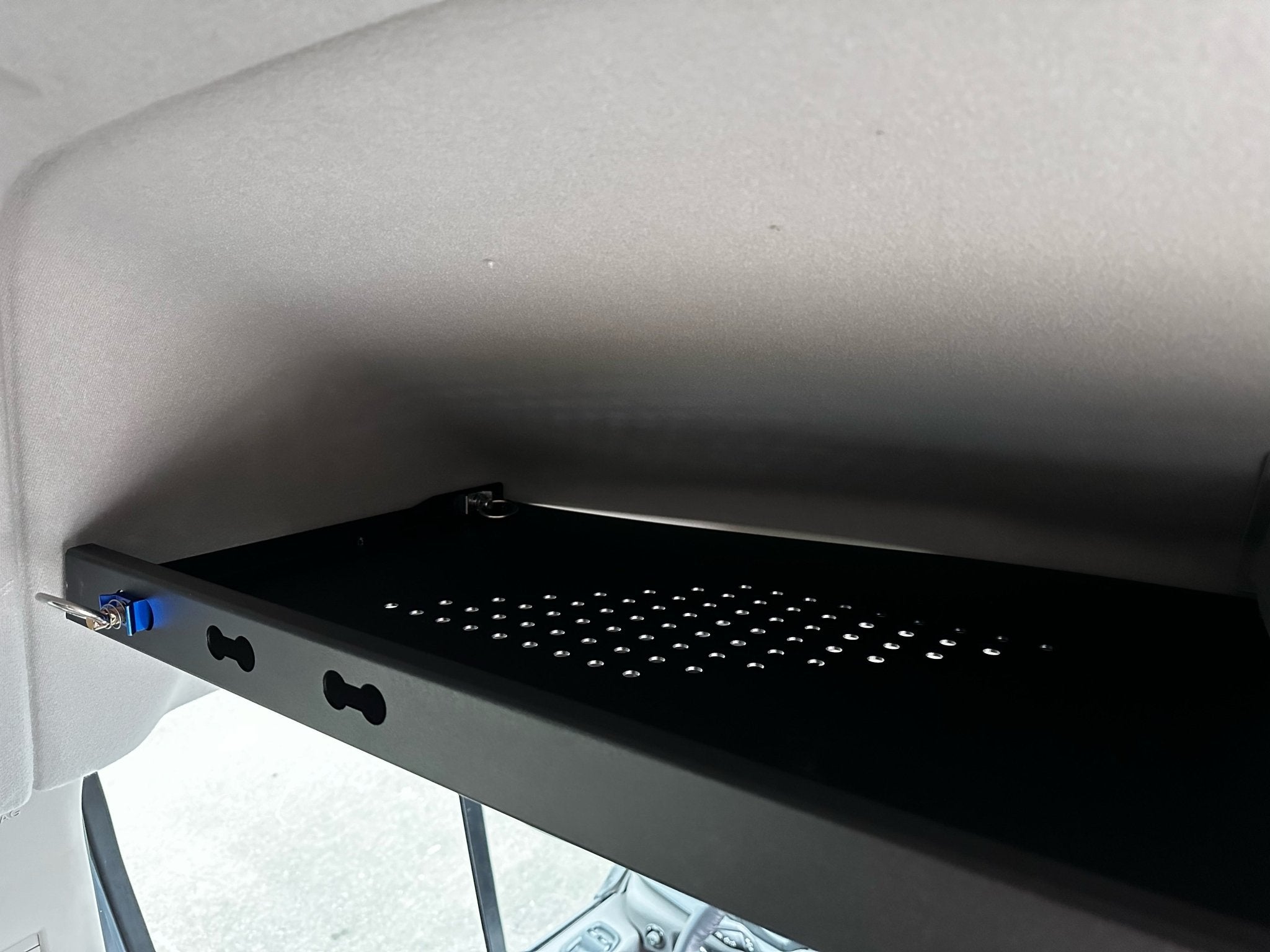 Ford Transit Headliner Shelf 3.0 Curtain Rod And Liner - Fits Mid And High Roof Vans 2014+ - Out There Vans, LLC