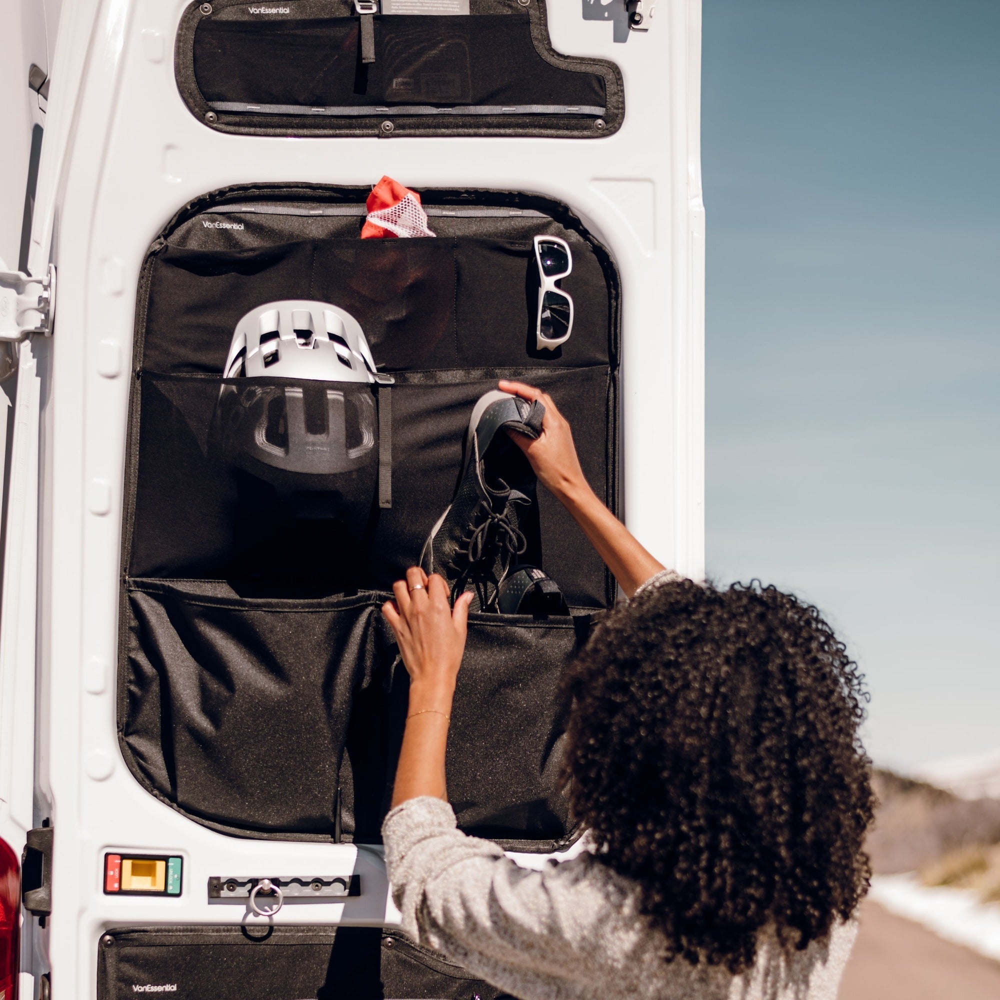 Ford Transit Middle Rear Door Storage Panels (Pair) - Out There Vans, LLC