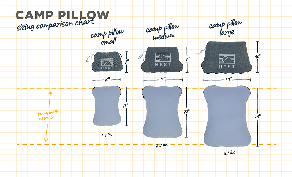 HEST Camp Pillow - Out There Vans, LLC
