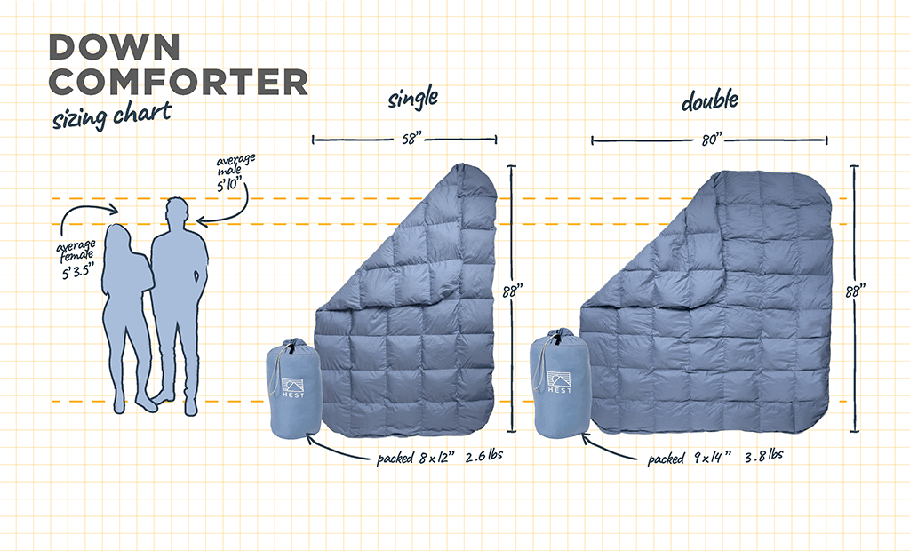 HEST Down Comforter - Out There Vans, LLC