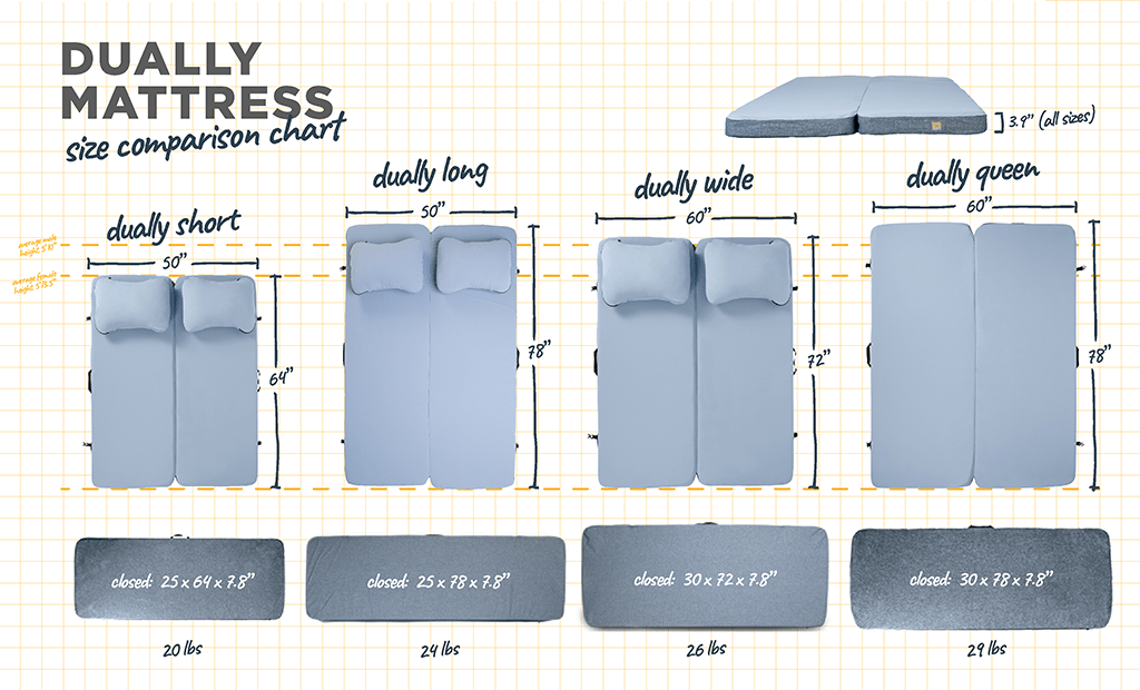 HEST Dually Mattress - Out There Vans, LLC
