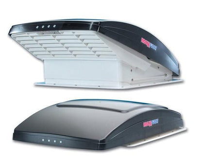 MaxxAir MaxxFan Deluxe RV Roof Vent Model 7500K (Smoke, With Remote) - Out There Vans, LLC