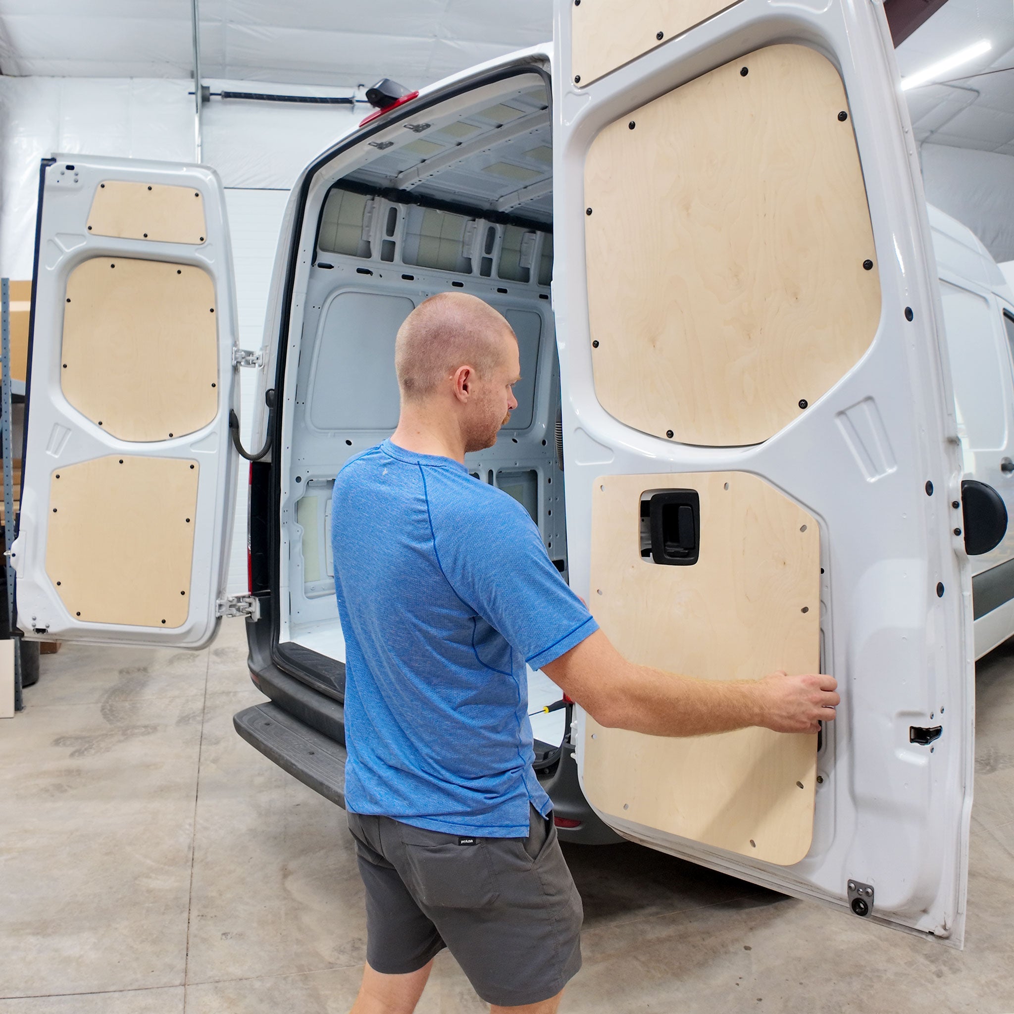 Mercedes Sprinter Lower Rear Door Panels (Pair) - Out There Vans, LLC